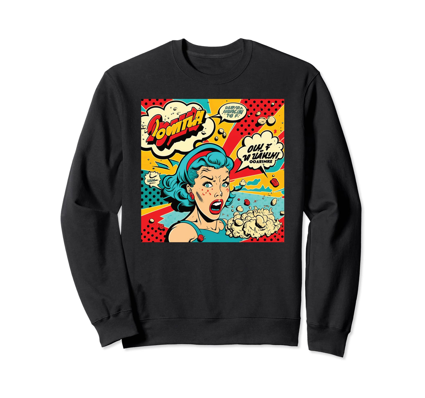 Funny Comic Pop Art Fun Cartoon Sweatshirt - Trendy Graphic for Adults - T-Shirt, Sweatshirt, Hoodie