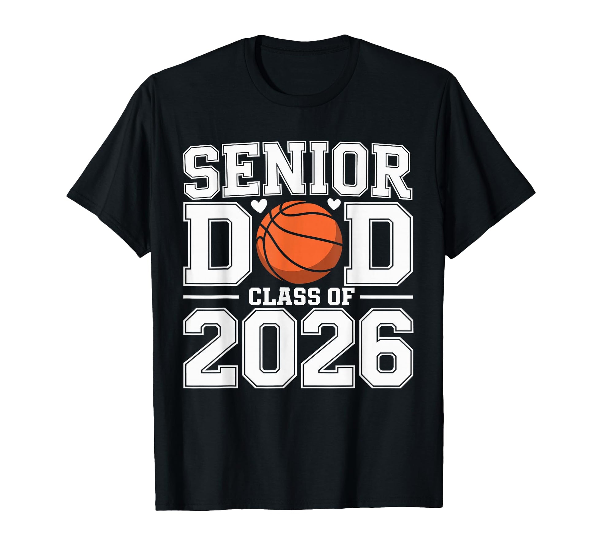 Senior Dad Class 2026 Basketball Dad T-Shirt - Custom Art Print for Adults - T-Shirt, Sweatshirt, Hoodie