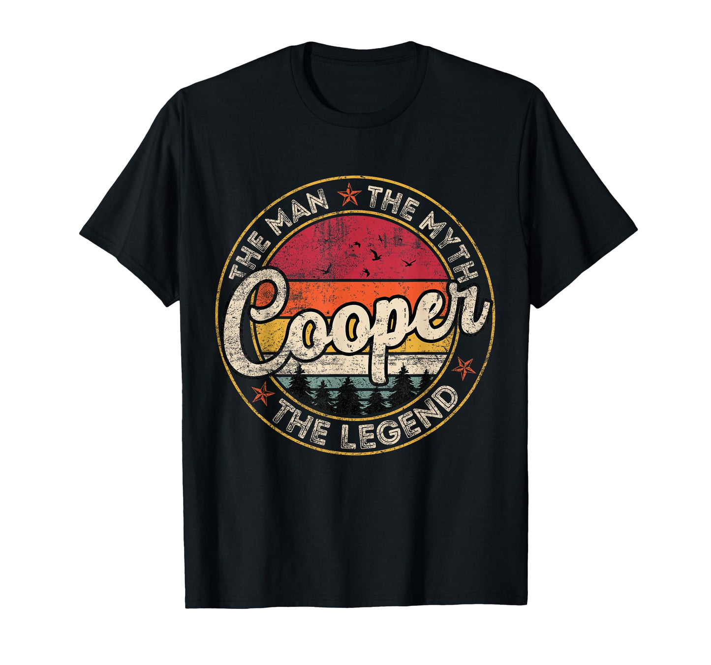 Cooper Myth Legend Personalized Name T-Shirt - Custom Art Print Men Women - T-Shirt, Sweatshirt, Hoodie