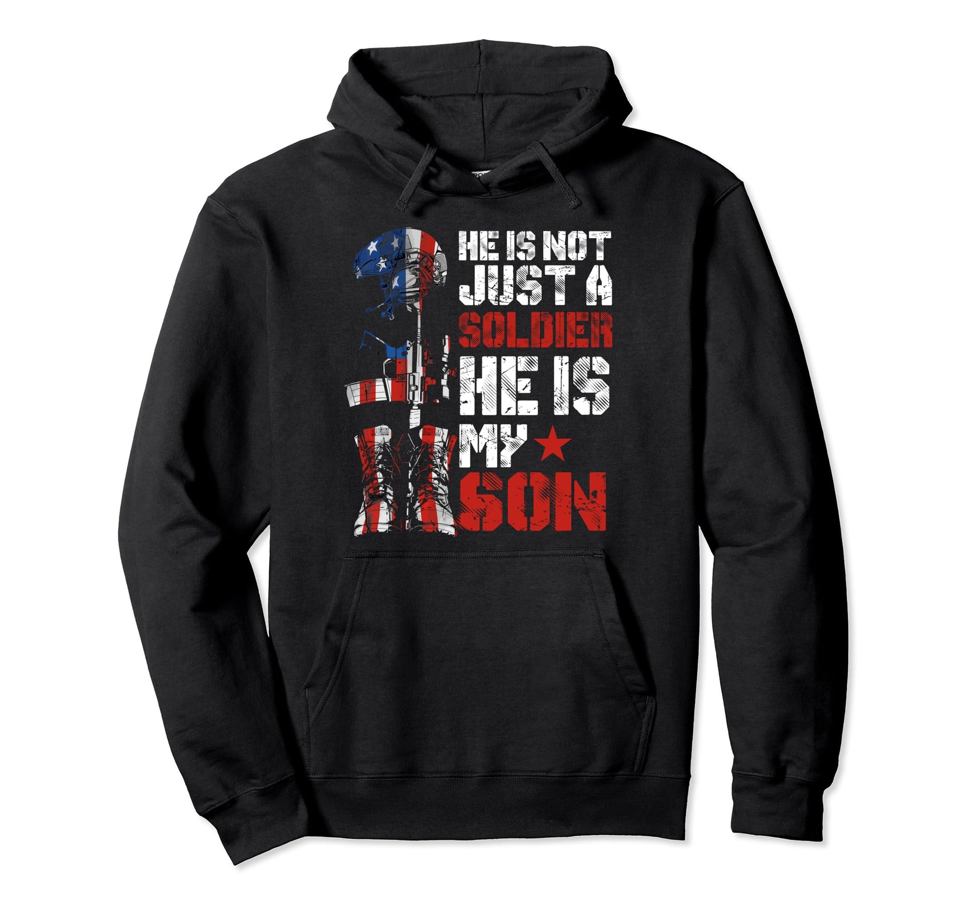 Soldier Son Proud Army Dad Mom Military Hoodie - Trendy Graphic Men Women - T-Shirt, Sweatshirt, Hoodie