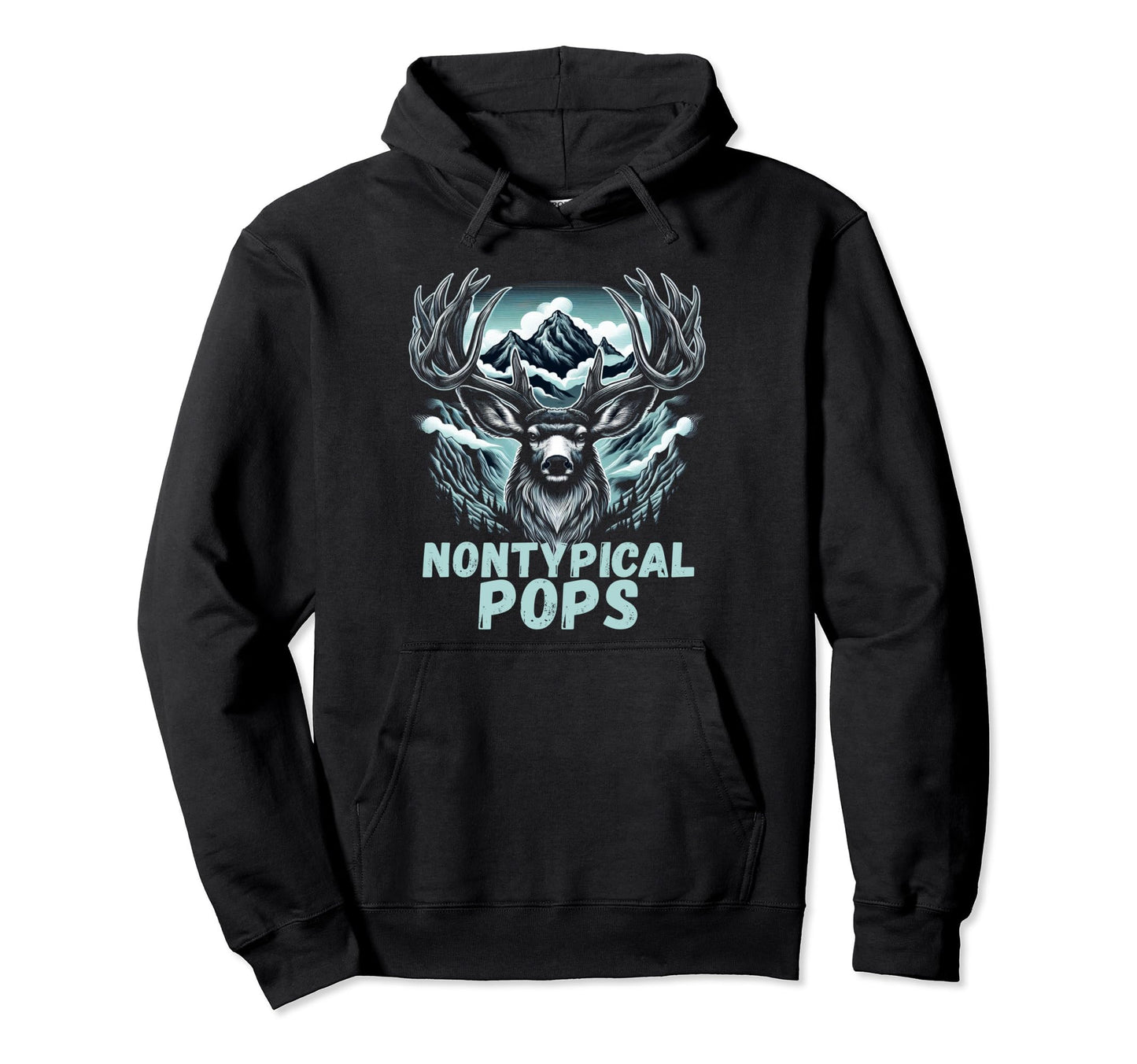 Fathers Day Mens Mule Deer Hunting Hoodie - Unique Graphic Men Women - T-Shirt, Sweatshirt, Hoodie