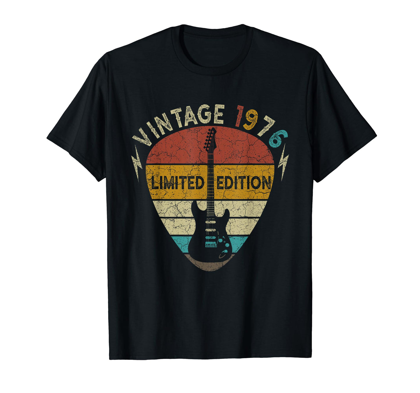 46 Years Old Tees 1976 Guitar T-Shirt - Fun Novelty Design for Adults - T-Shirt, Sweatshirt, Hoodie