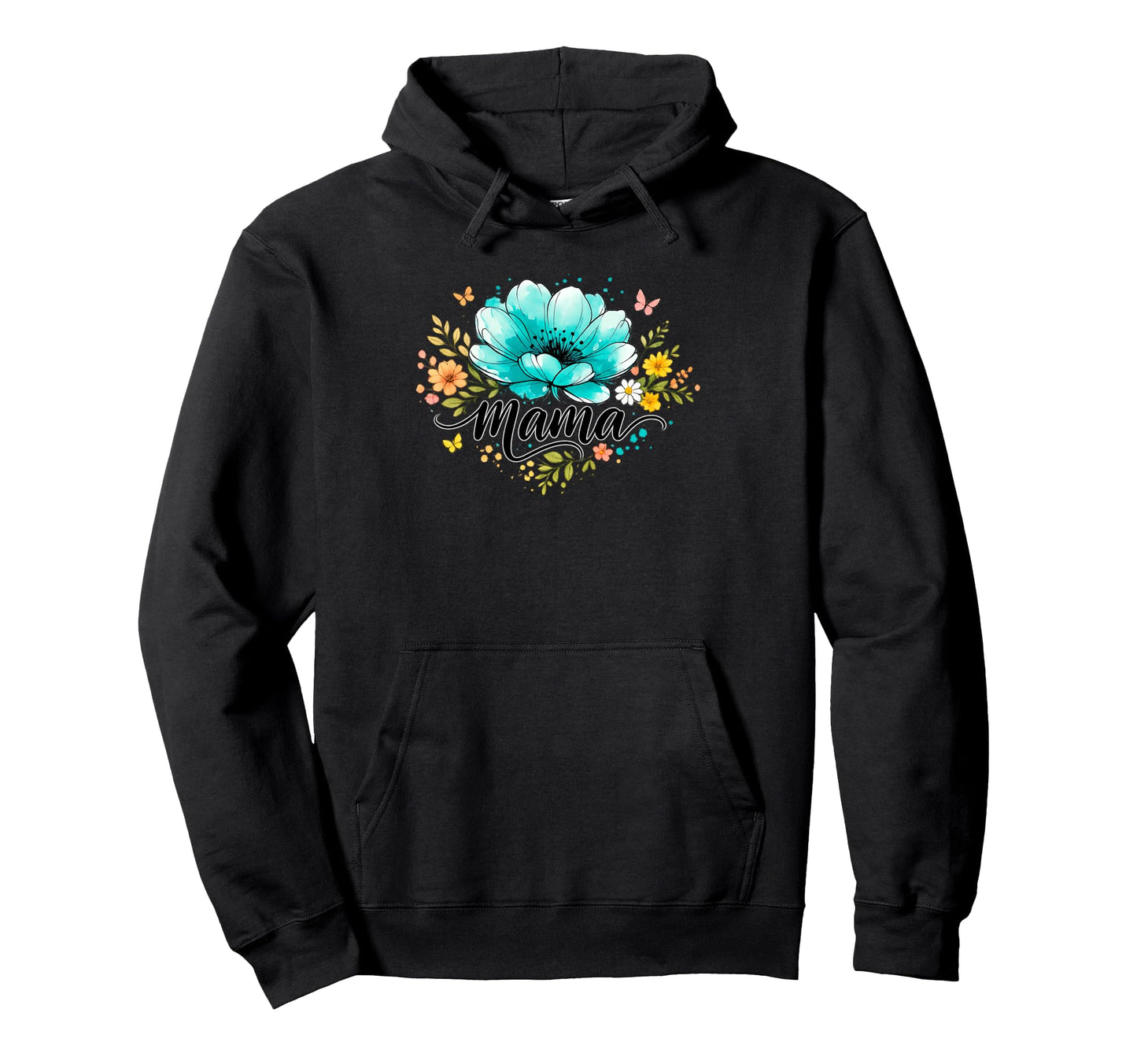 Boho Floral Mama Mothers Day Mom Mama Hoodie - Custom Art Print Men Women - T-Shirt, Sweatshirt, Hoodie