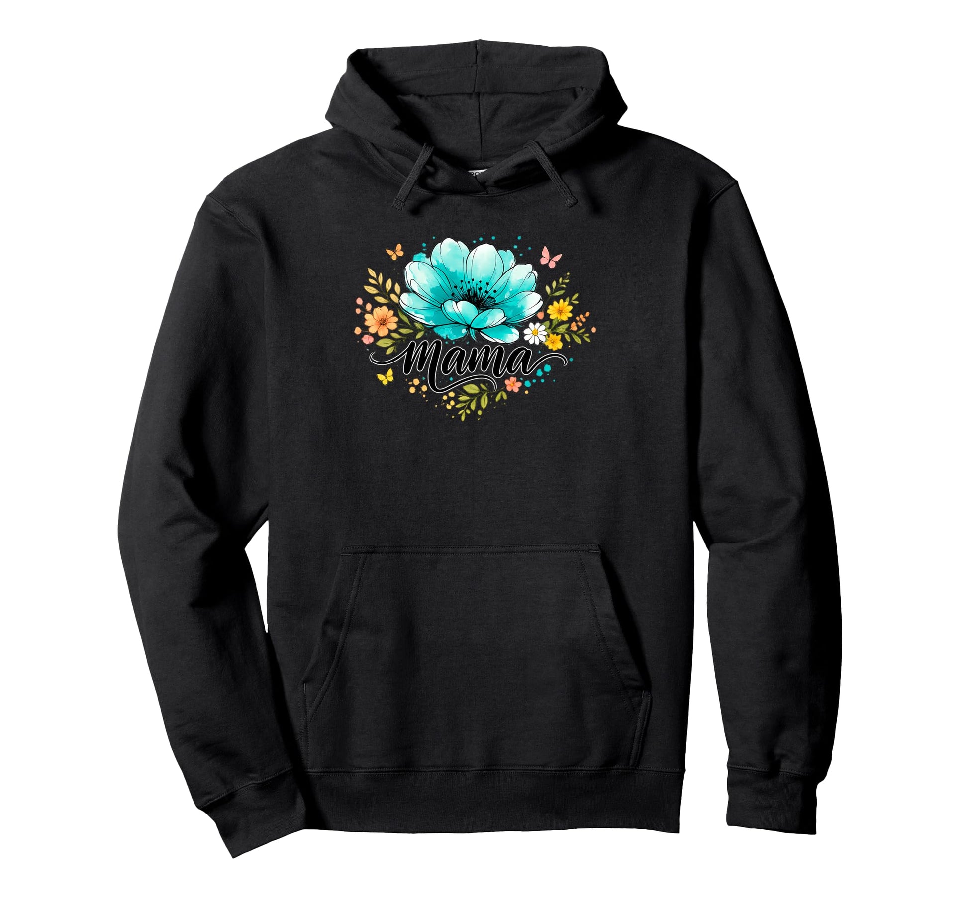 Boho Floral Mama Mothers Day Mom Mama Hoodie - Custom Art Print Men Women - T-Shirt, Sweatshirt, Hoodie