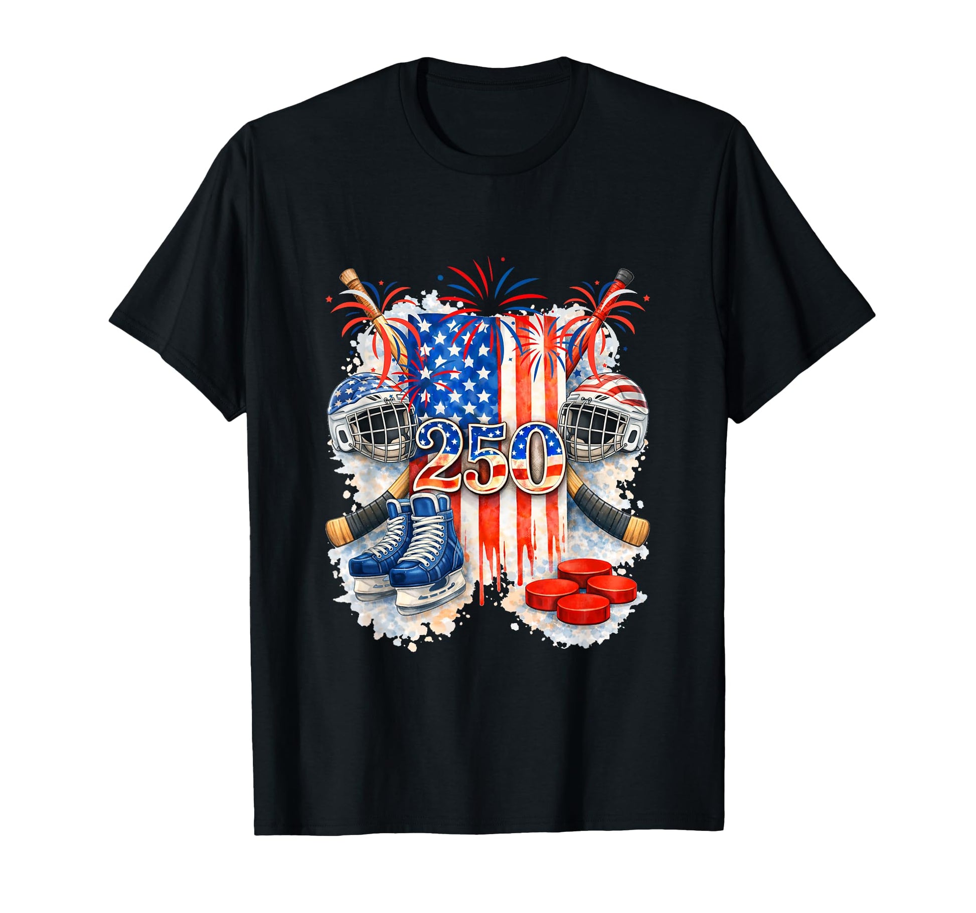 250 Proud Independence 4Th July Costume T-Shirt - Graphic Print Men Women - T-Shirt, Sweatshirt, Hoodie