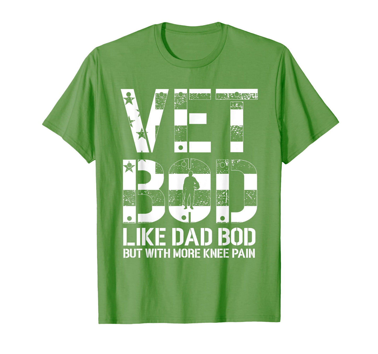 Funny Veteran Usa Flag Vet Bod T-Shirt - Novelty Apparel for Adults - T-Shirt, Sweatshirt, Hoodie