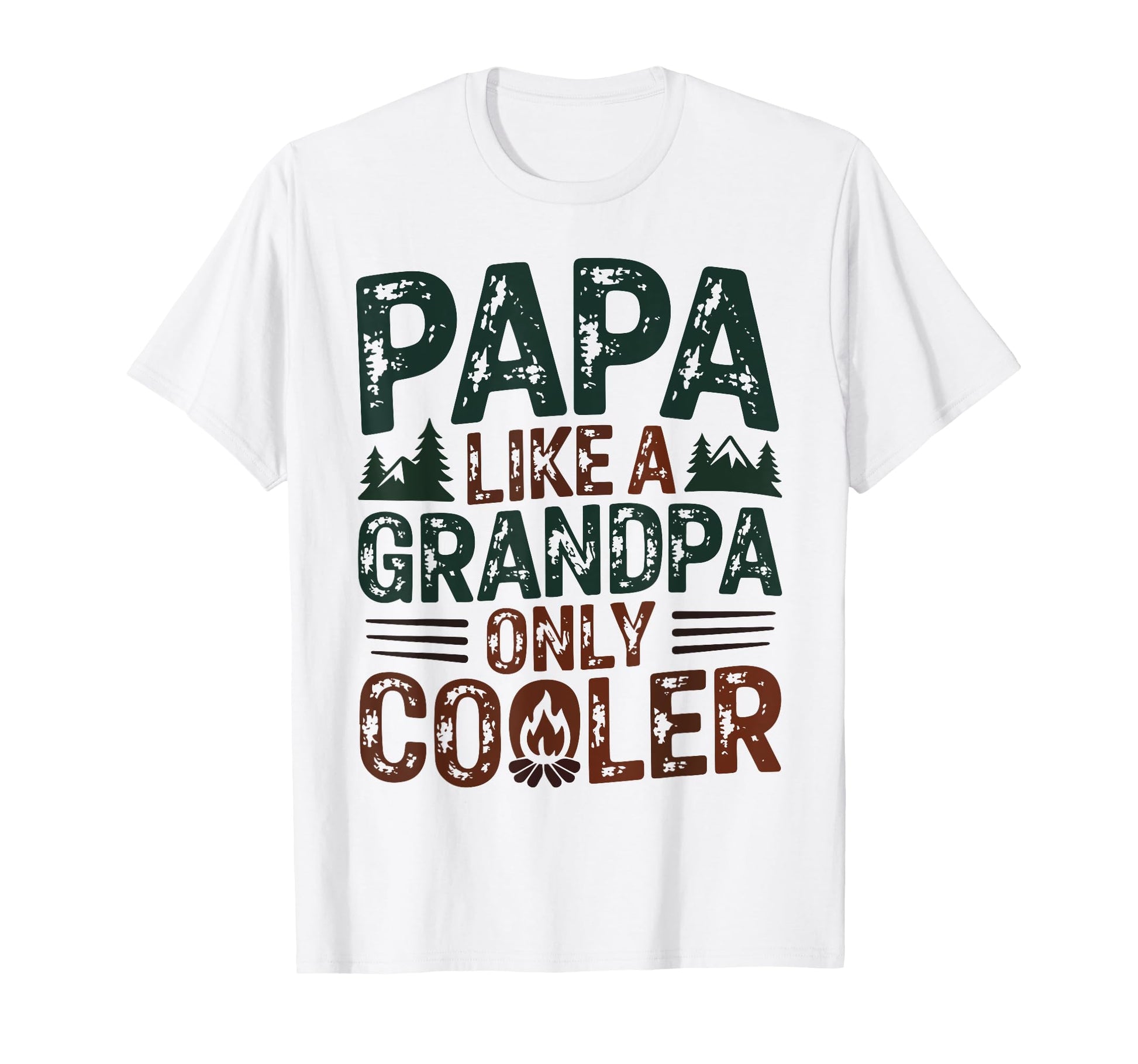 Papa Like Grandpa Funny Camping Dad T-Shirt - Custom Art Print for Adults - T-Shirt, Sweatshirt, Hoodie