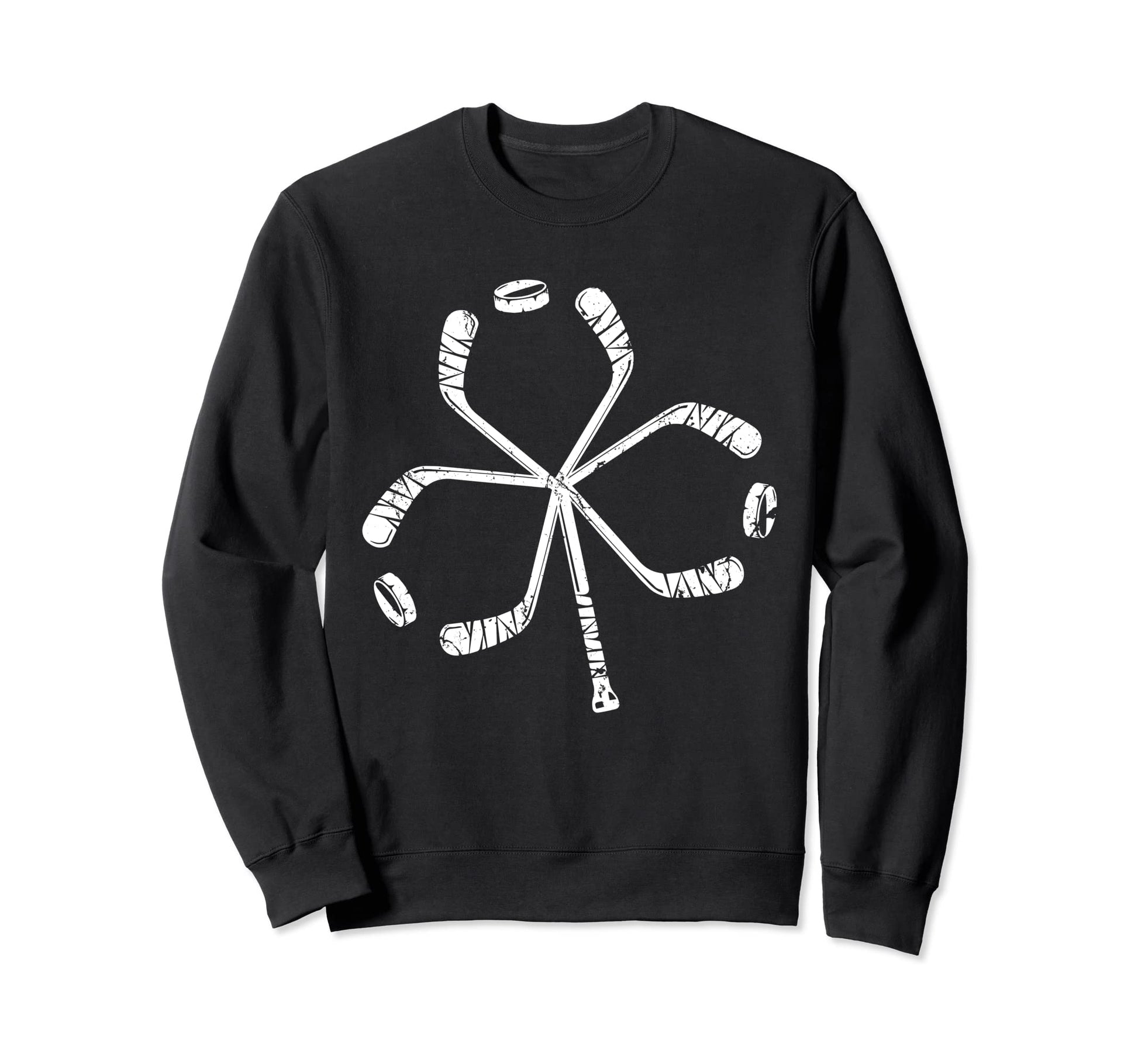St Patricks Day Hockey Shamrock Sweatshirt - Aesthetic Graphic for Adults - T-Shirt, Sweatshirt, Hoodie