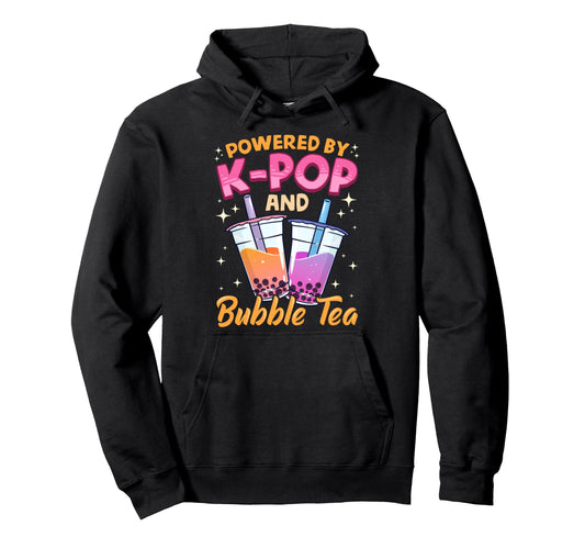 Bubble Tea Boba K Pop Music Lover Korean Hoodie - Unique Graphic Men Women - T-Shirt, Sweatshirt, Hoodie