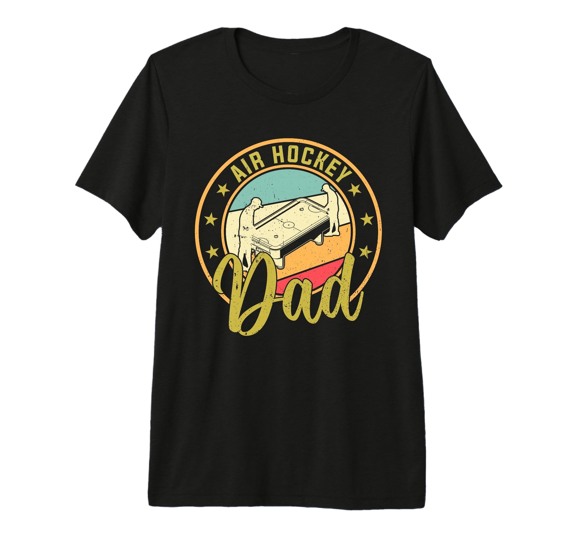 Mens Air Hockey Dad Air Hockey Player T-Shirt - Minimalist Print Unisex - T-Shirt, Sweatshirt, Hoodie