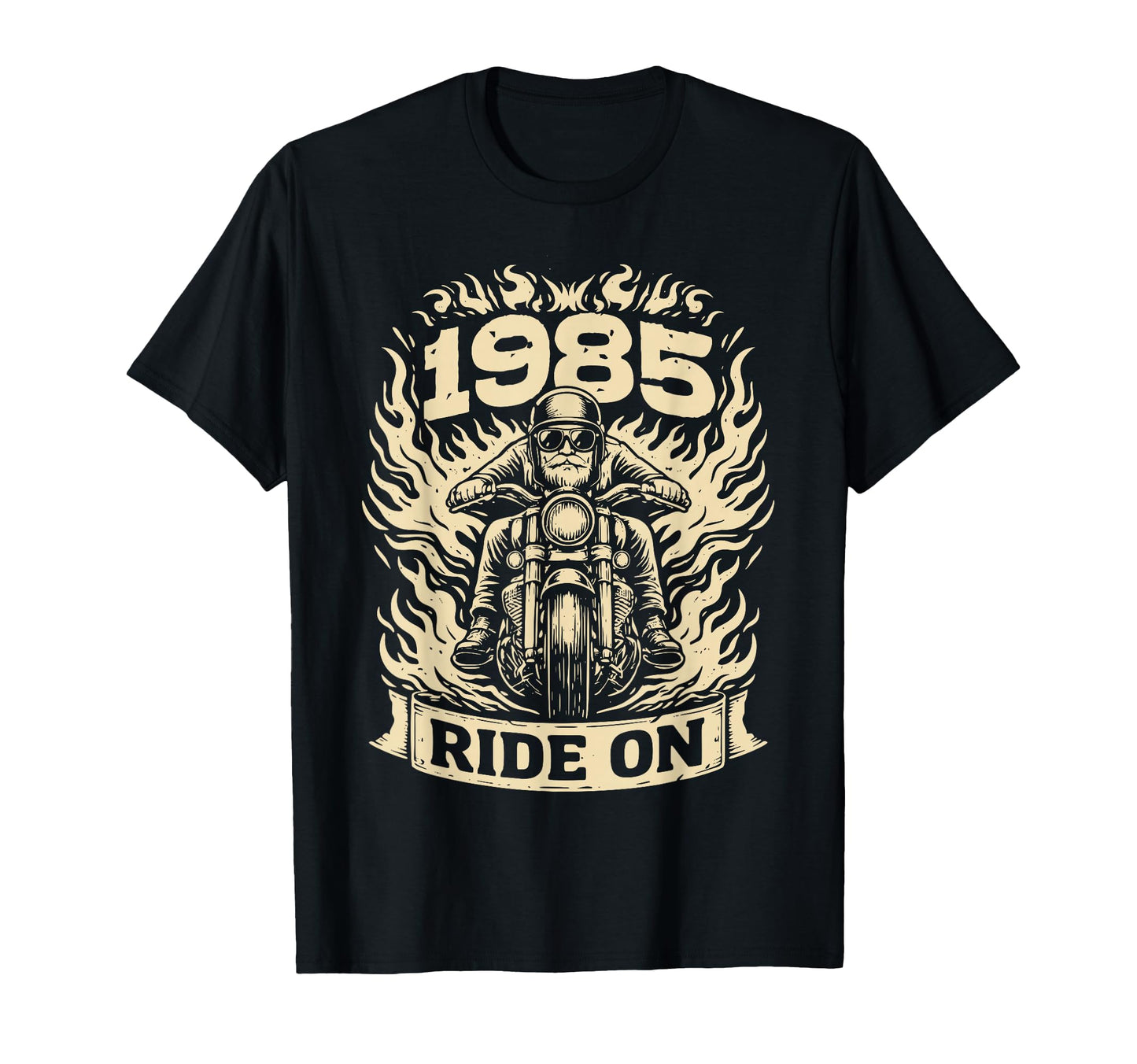 Biker 1985 Ride Birthday Motorcycle T-Shirt - Aesthetic Graphic Men Women - T-Shirt, Sweatshirt, Hoodie