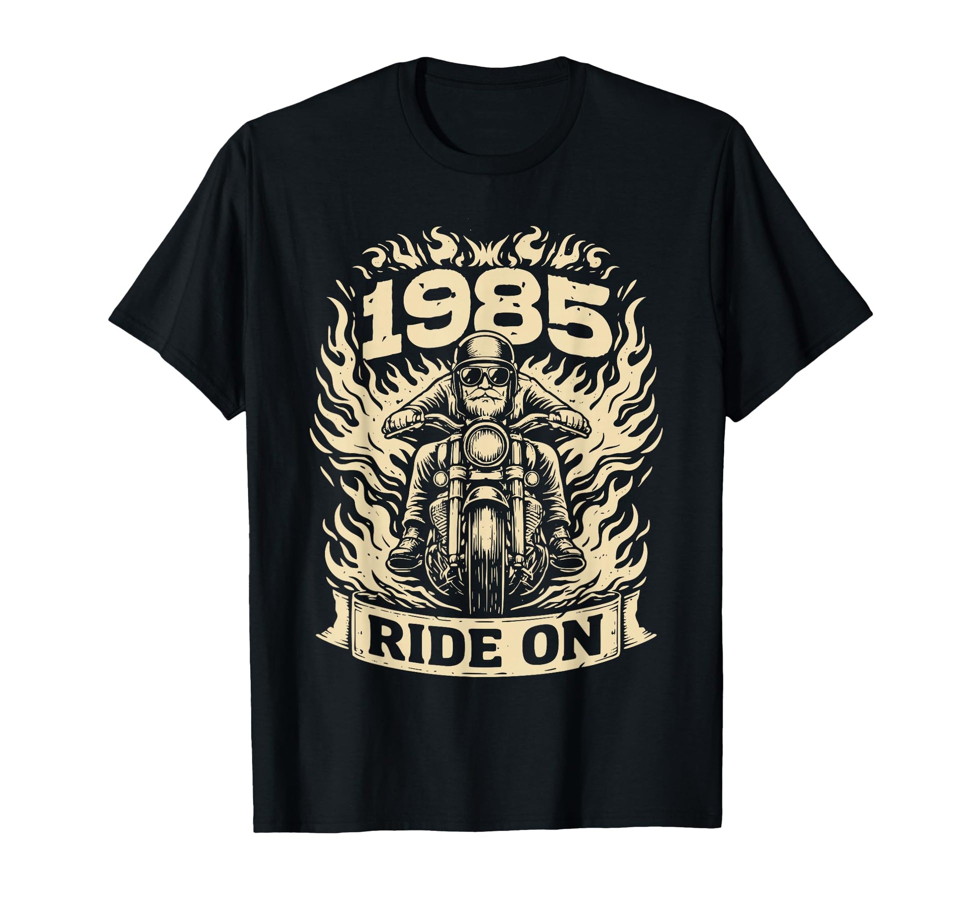 Biker 1985 Ride Birthday Motorcycle T-Shirt - Aesthetic Graphic Men Women - T-Shirt, Sweatshirt, Hoodie