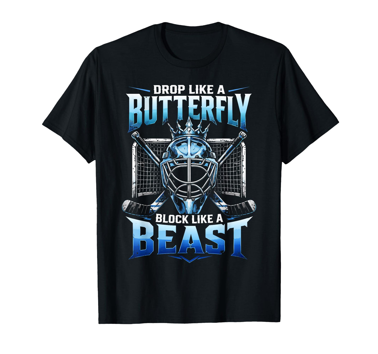 Ice Hockey Goalkeeper Butterfly T-Shirt - Aesthetic Graphic Men Women - T-Shirt, Sweatshirt, Hoodie
