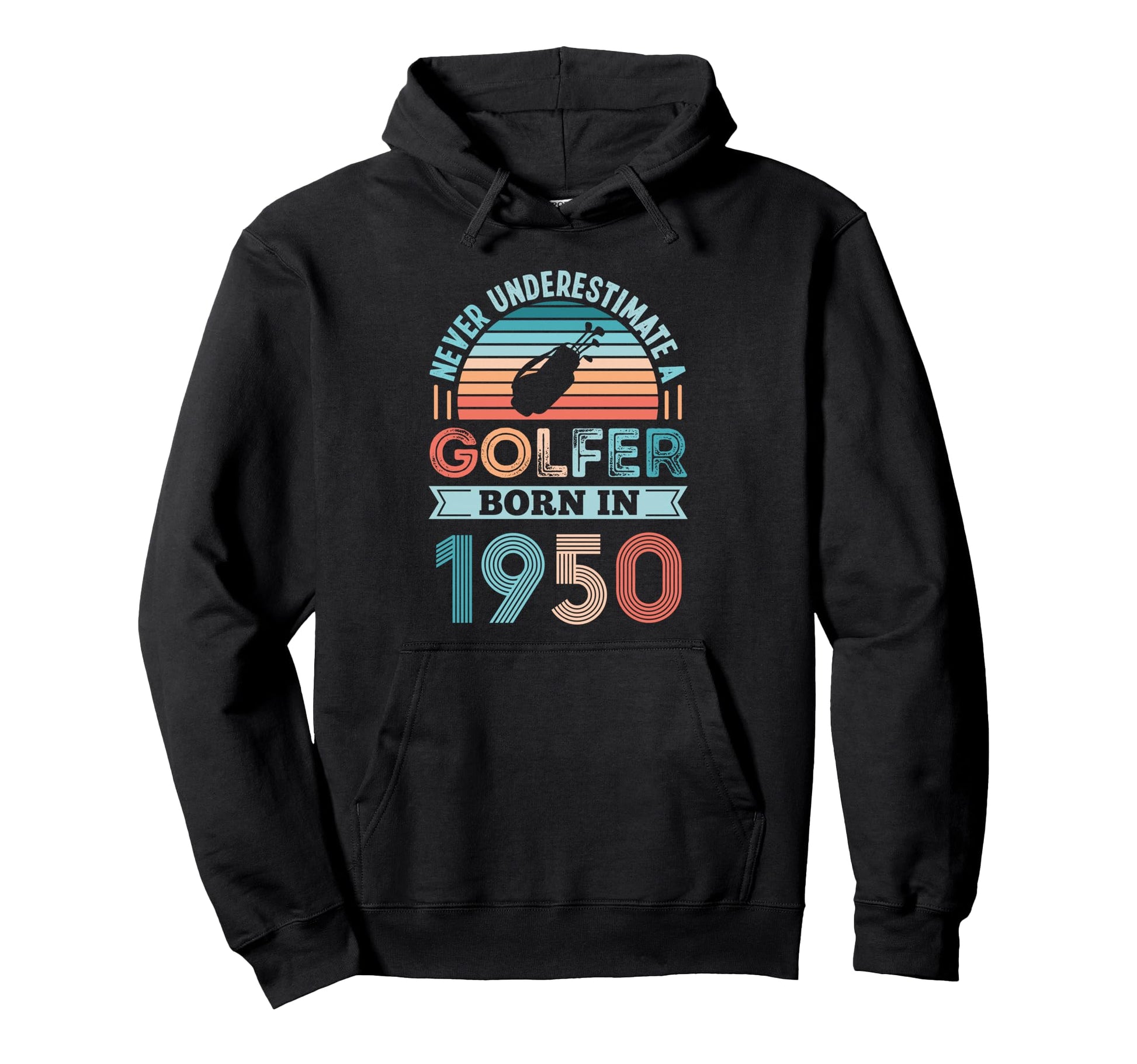 Golfer Born 1950 80Th Birthday Golf Hoodie - Aesthetic Graphic Men Women - T-Shirt, Sweatshirt, Hoodie