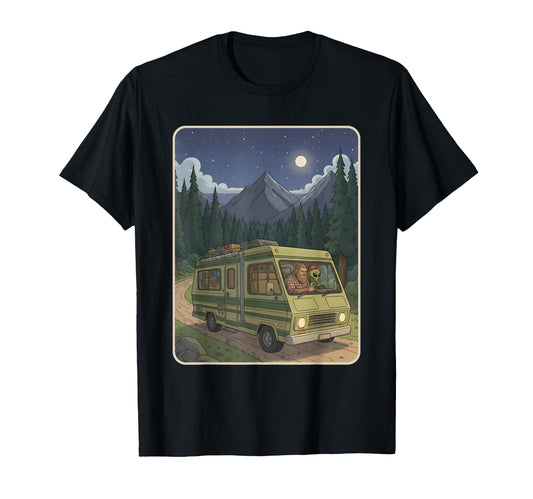 Camping Motorhome Rv Bigfoot T-Shirt - Streetwear Style Men Women - T-Shirt, Sweatshirt, Hoodie