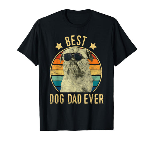 Best Dog Dad Ever Brussels T-Shirt - Casual Everyday Wear for Adults - T-Shirt, Sweatshirt, Hoodie