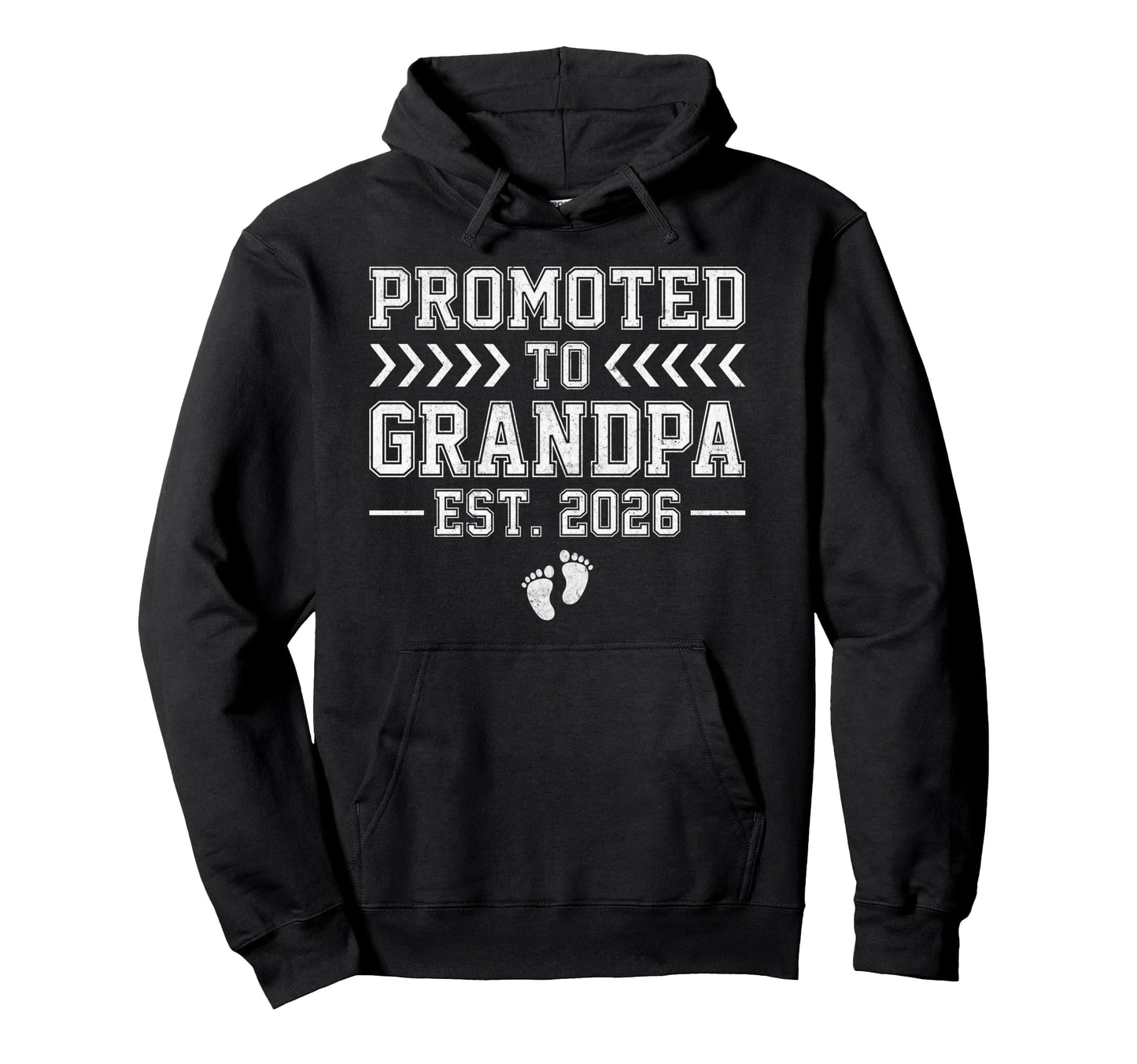 Promoted To Grandpa Est 2026 Hoodie - Unique Graphic Men Women - T-Shirt, Sweatshirt, Hoodie