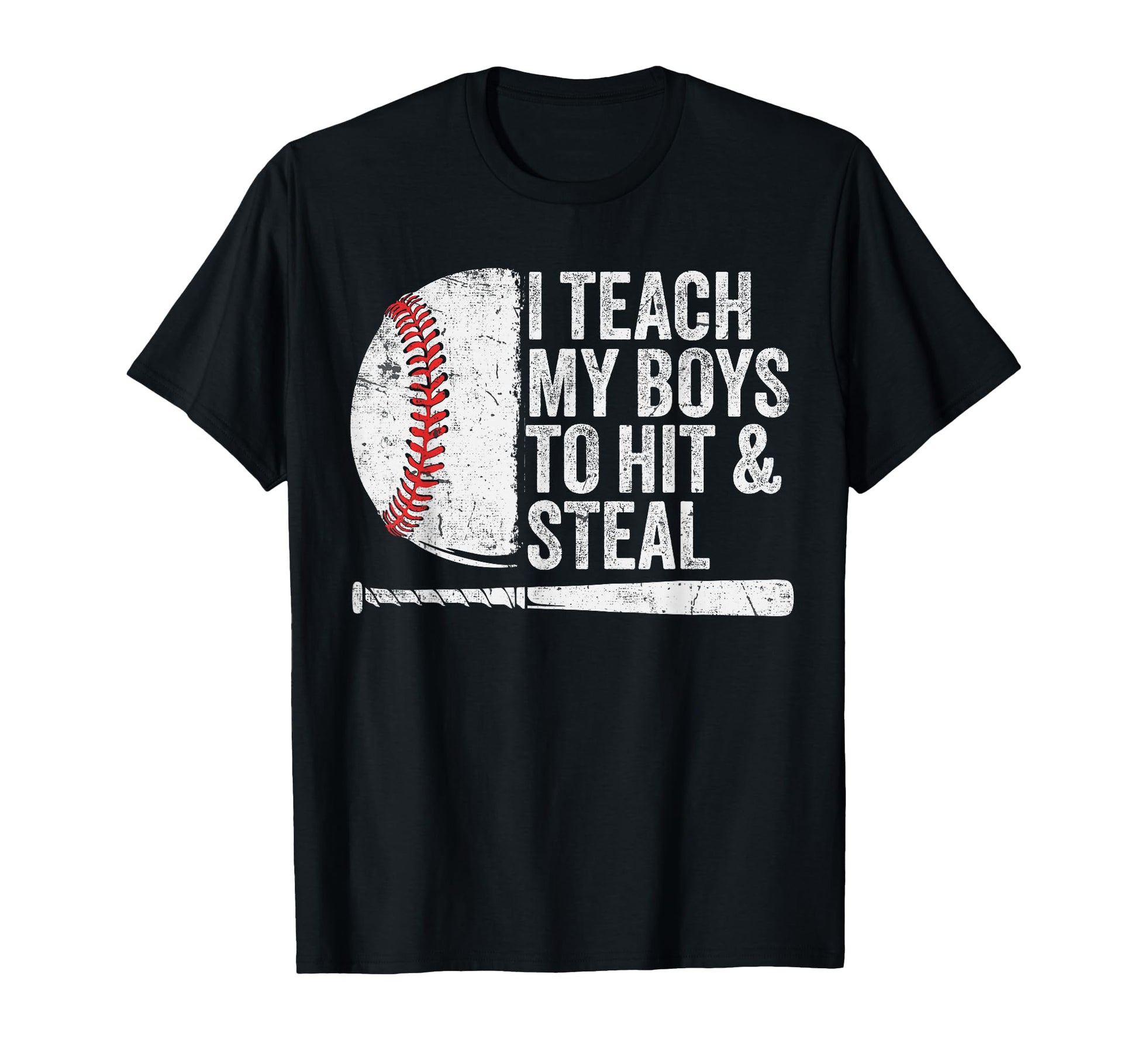 Baseball Dads Baseball Dad I Teach My To T-Shirt - Unique Graphic Unisex - T-Shirt, Sweatshirt, Hoodie