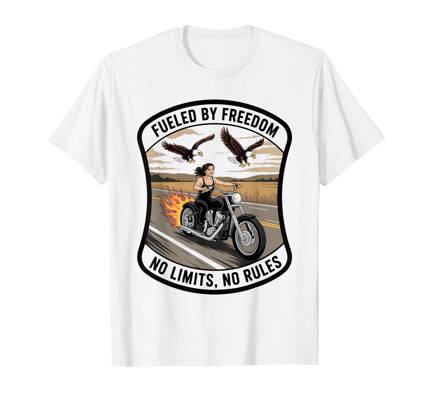 Biker Motorbiker Motorcyclist Dirt T-Shirt - Custom Art Print Men Women - T-Shirt, Sweatshirt, Hoodie