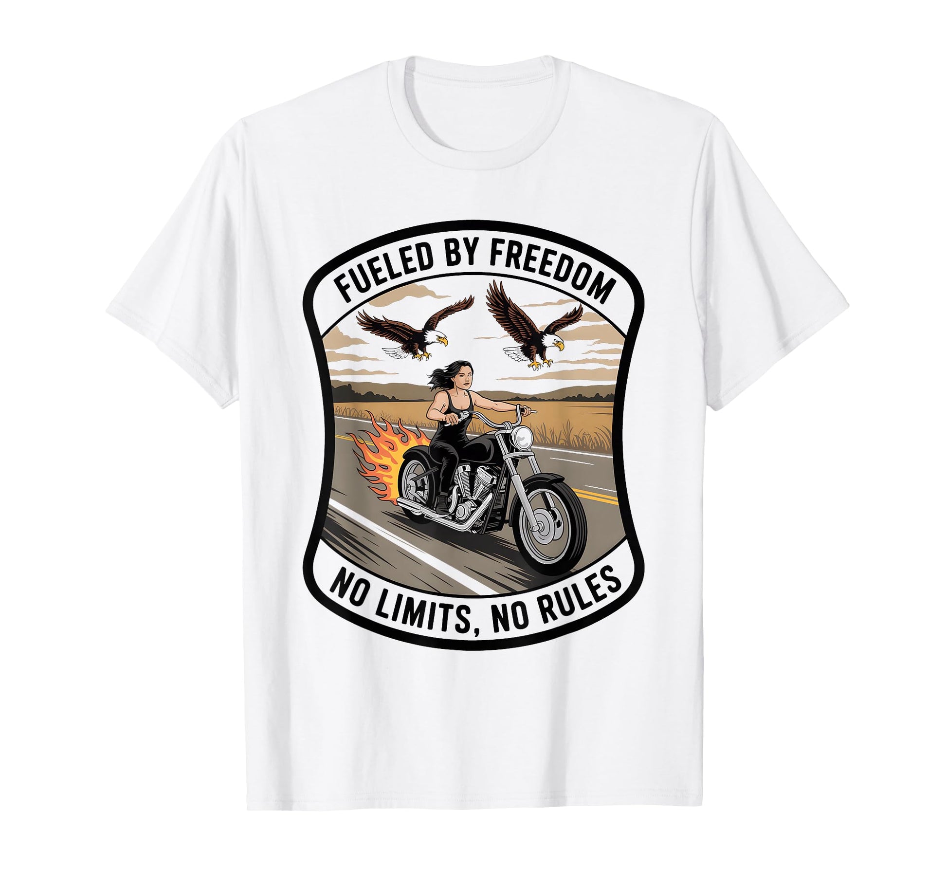 Biker Motorbiker Motorcyclist Dirt T-Shirt - Custom Art Print Men Women - T-Shirt, Sweatshirt, Hoodie