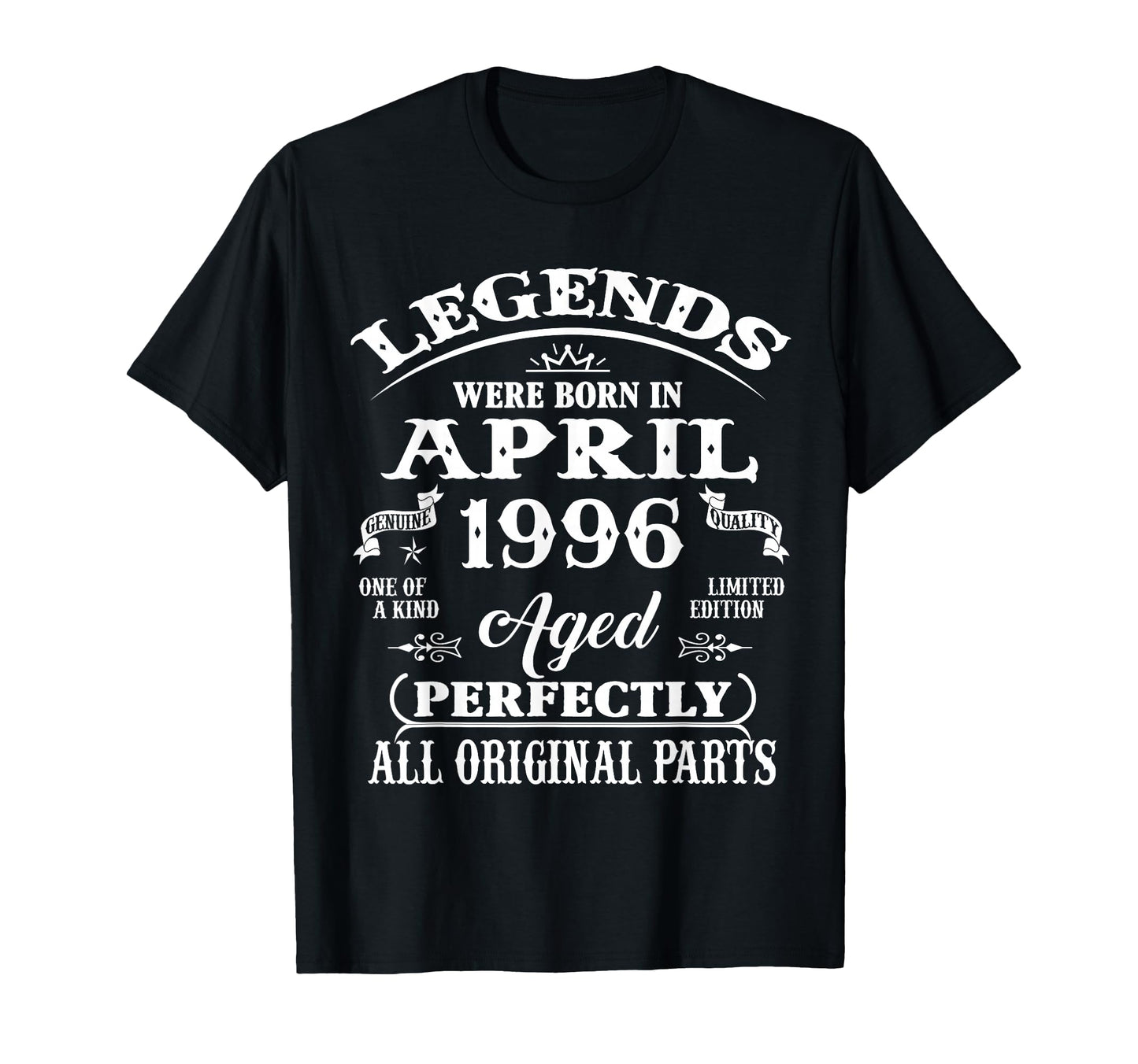 30Th Birthday Gift Legend Born April T-Shirt - Trendy Graphic for Adults - T-Shirt, Sweatshirt, Hoodie
