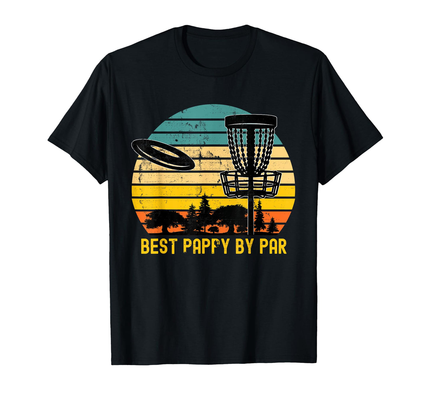 Disc Golf Dad Present Best Pappy Par T-Shirt - Minimalist Print Unisex - T-Shirt, Sweatshirt, Hoodie