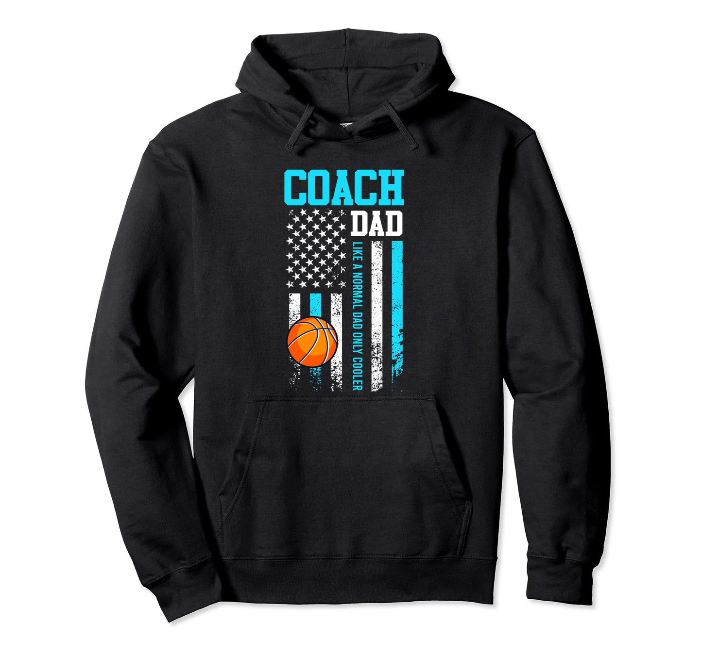 Basketball Coach Dad Basketball Usa Hoodie - Minimalist Print Men Women - T-Shirt, Sweatshirt, Hoodie