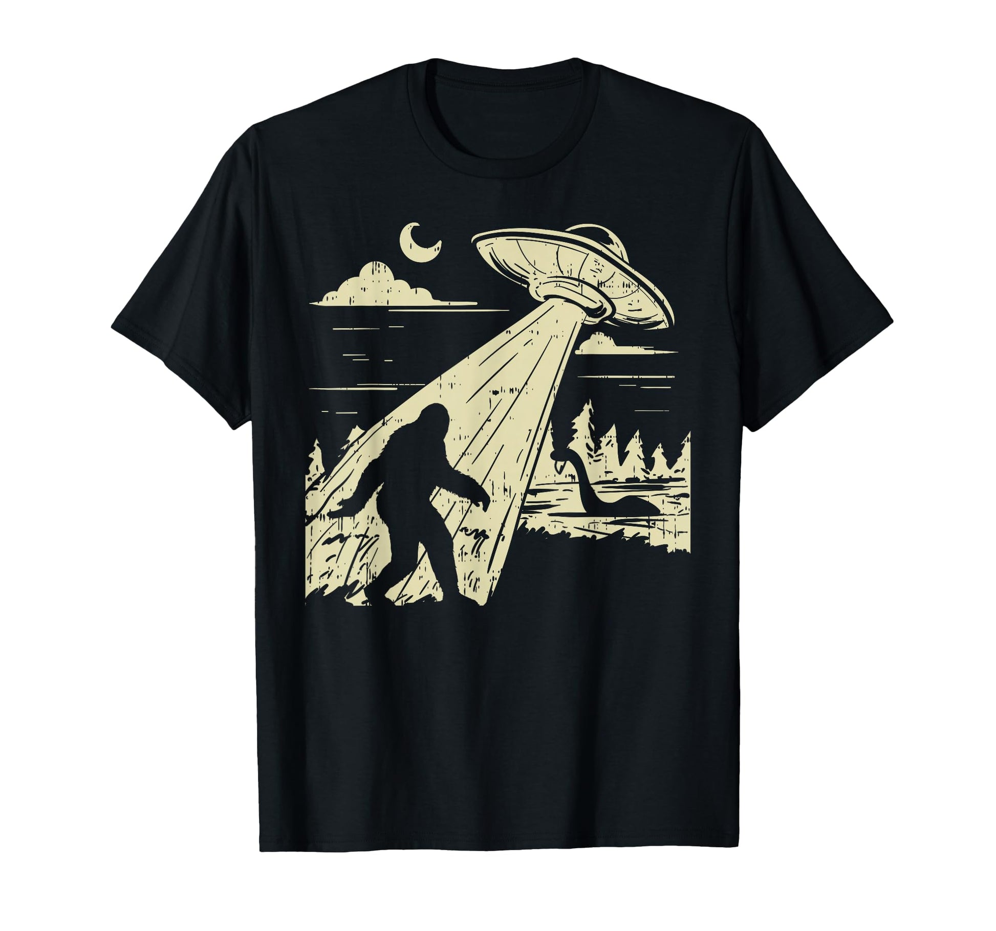 Ufo Bigfoot Sasquatch Lochness T-Shirt - Minimalist Print Men Women - T-Shirt, Sweatshirt, Hoodie