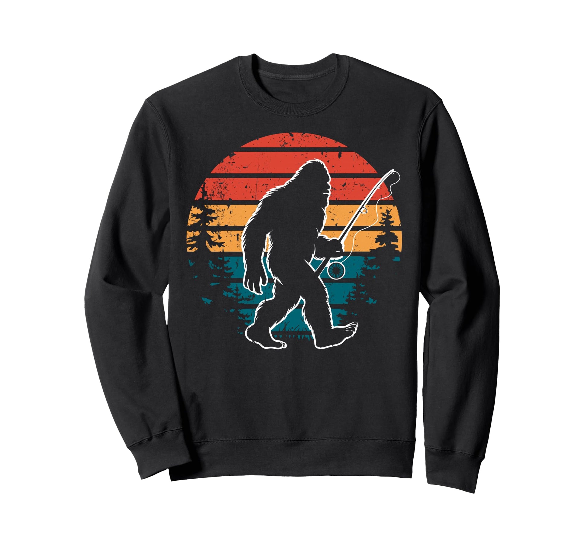 Bassquatch Sasquatch Fisher Bass Sweatshirt - Minimalist Print Men Women - T-Shirt, Sweatshirt, Hoodie