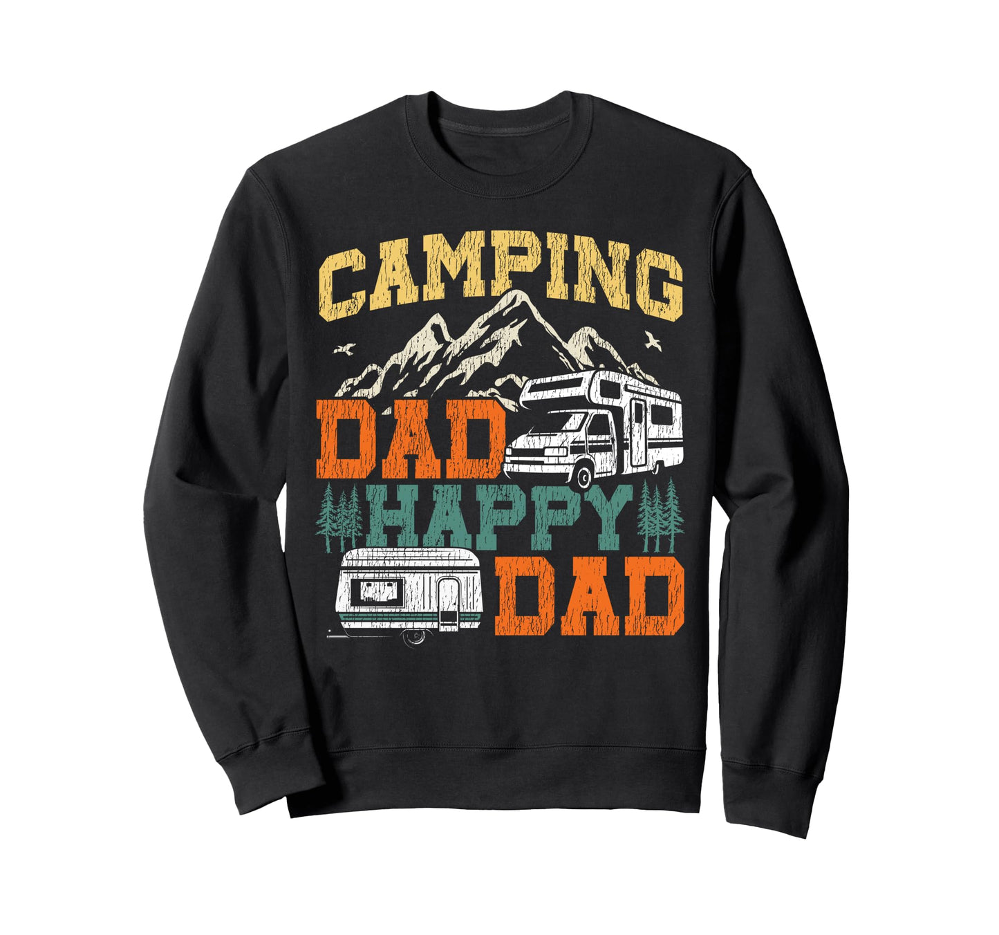 Motorhome Camping Family Camping Dad Sweatshirt - Trendy Graphic Unisex - T-Shirt, Sweatshirt, Hoodie