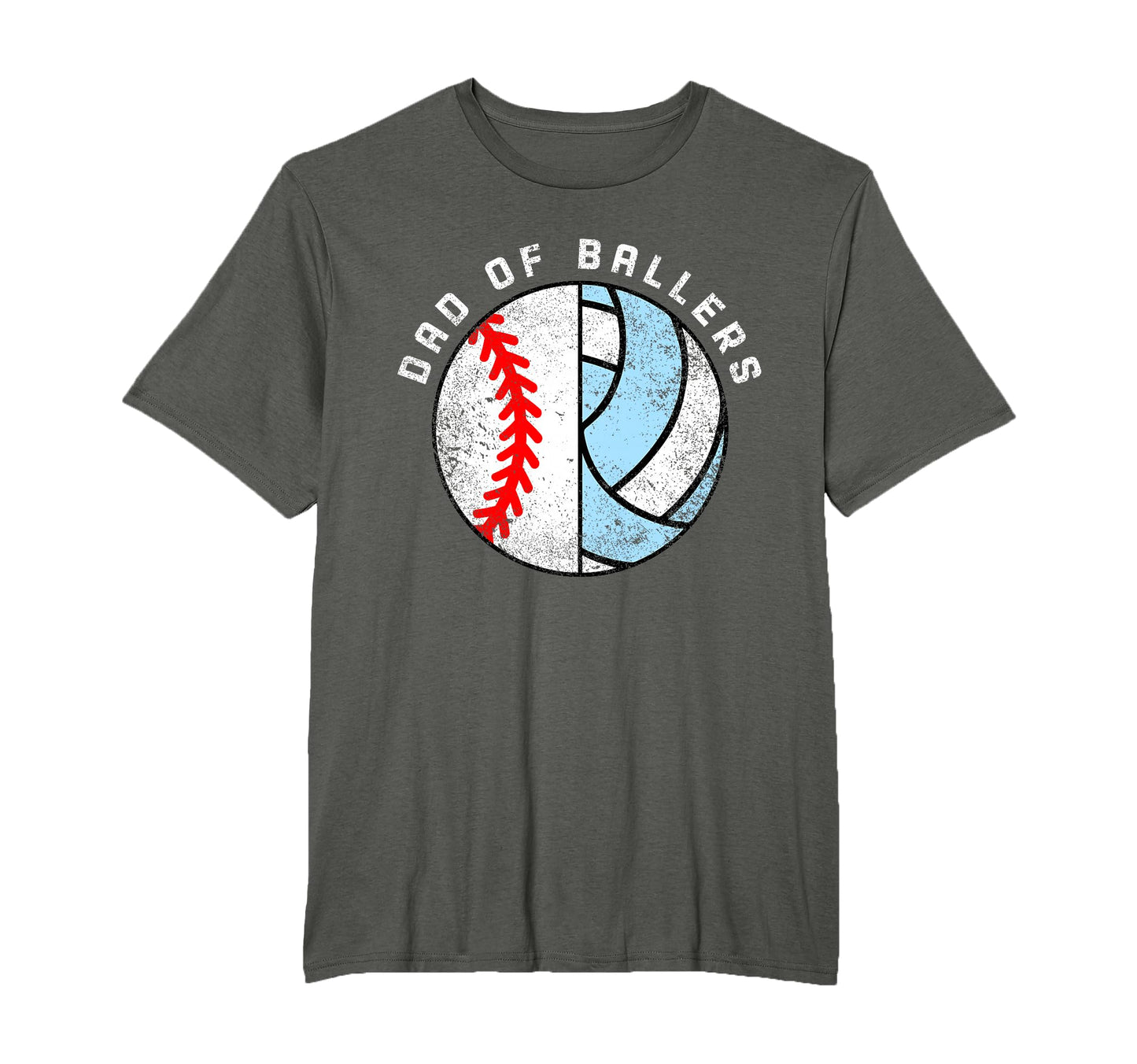 Dad Ballers Funny Baseball T-Shirt - Casual Everyday Wear Men Women - T-Shirt, Sweatshirt, Hoodie
