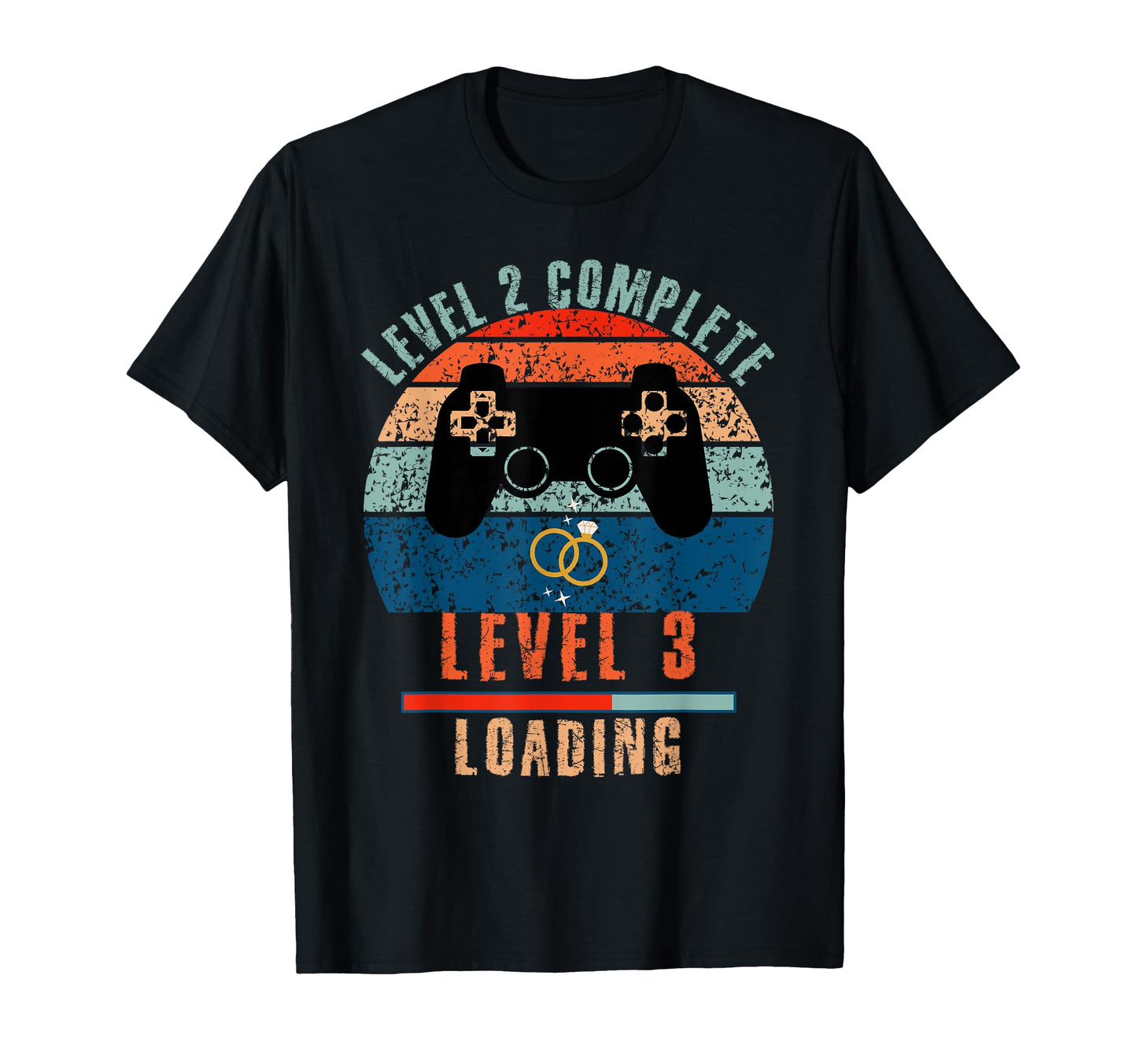Level 2 Complete Wedding Anniversary T-Shirt - Unique Graphic Unisex - T-Shirt, Sweatshirt, Hoodie