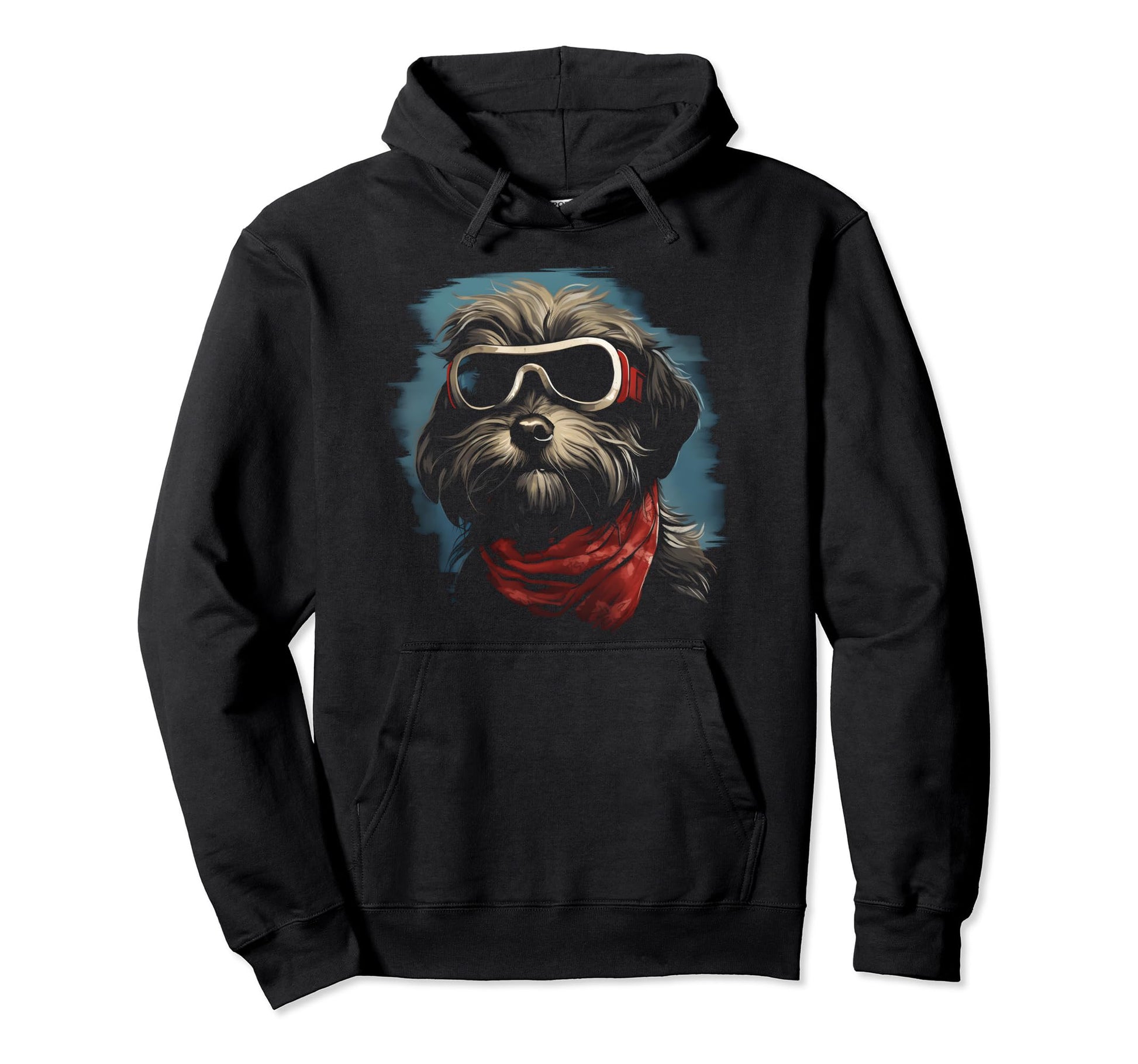 Motorcycle Dad Biker Dog Funny Hoodie - Custom Art Print Men Women - T-Shirt, Sweatshirt, Hoodie