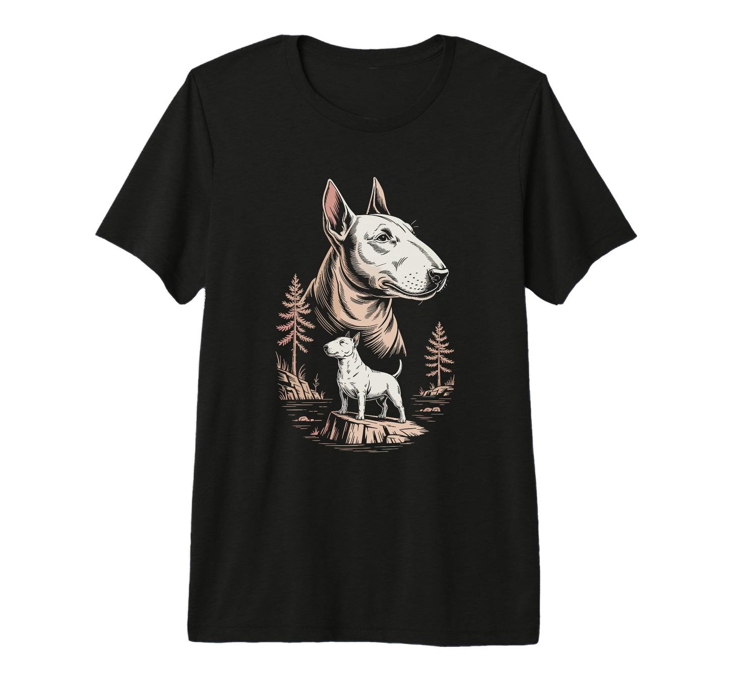 Mom Dad Bull Terrier Dog Owner T-Shirt - Casual Everyday Wear Unisex - T-Shirt, Sweatshirt, Hoodie