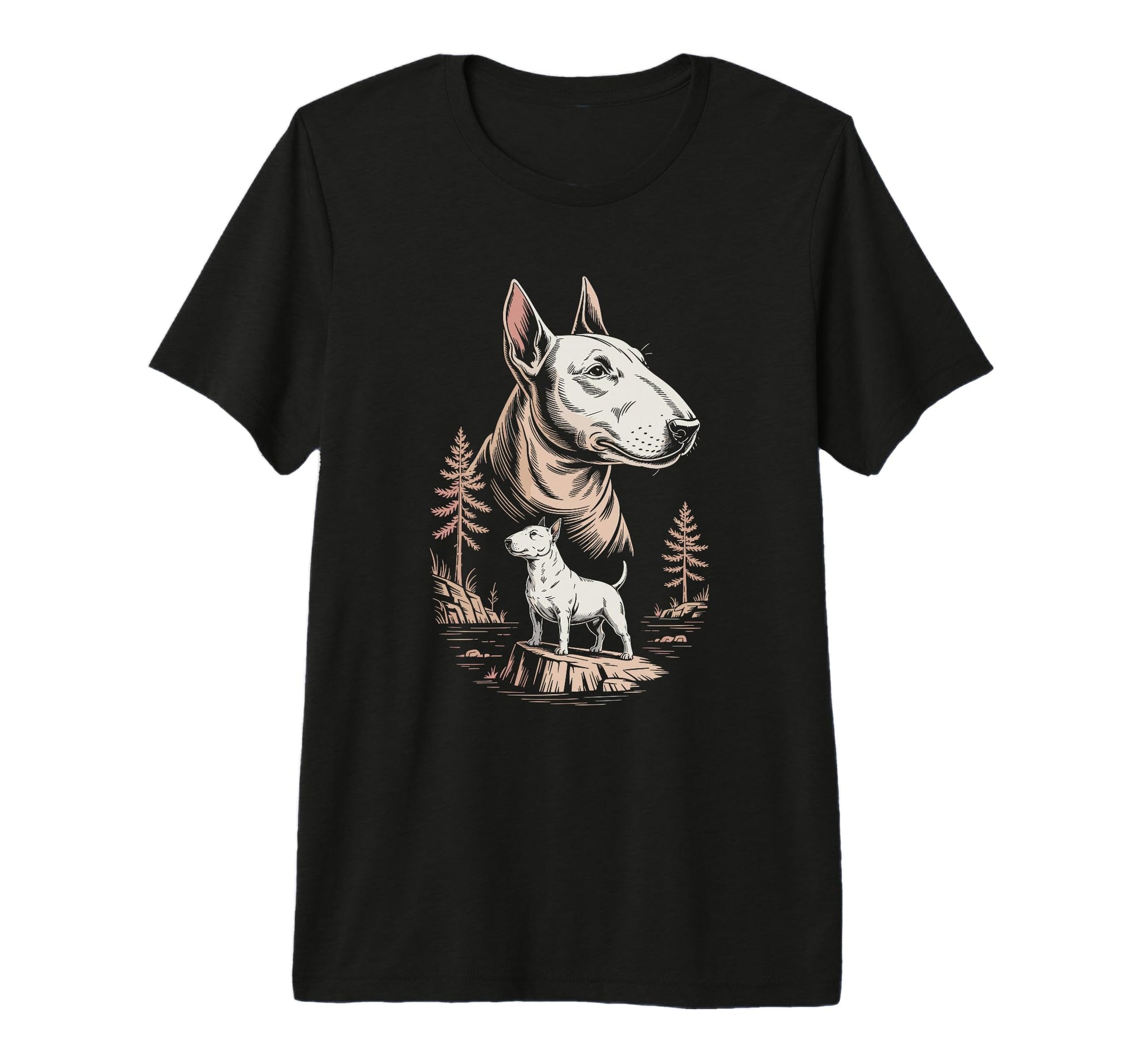 Mom Dad Bull Terrier Dog Owner T-Shirt - Casual Everyday Wear Unisex - T-Shirt, Sweatshirt, Hoodie