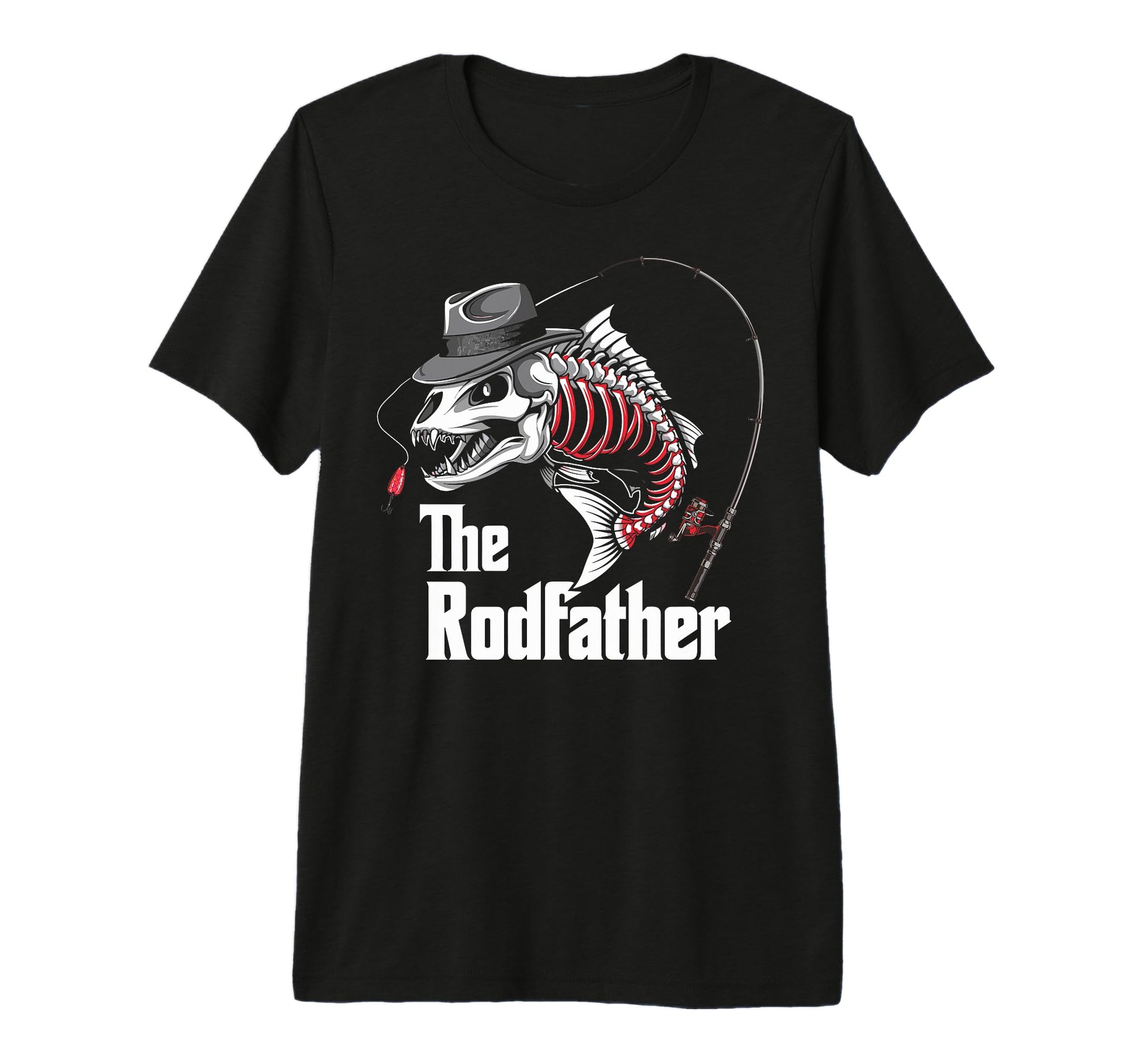 Rodfather Fishing Dad Fish T-Shirt - Casual Everyday Wear for Adults - T-Shirt, Sweatshirt, Hoodie