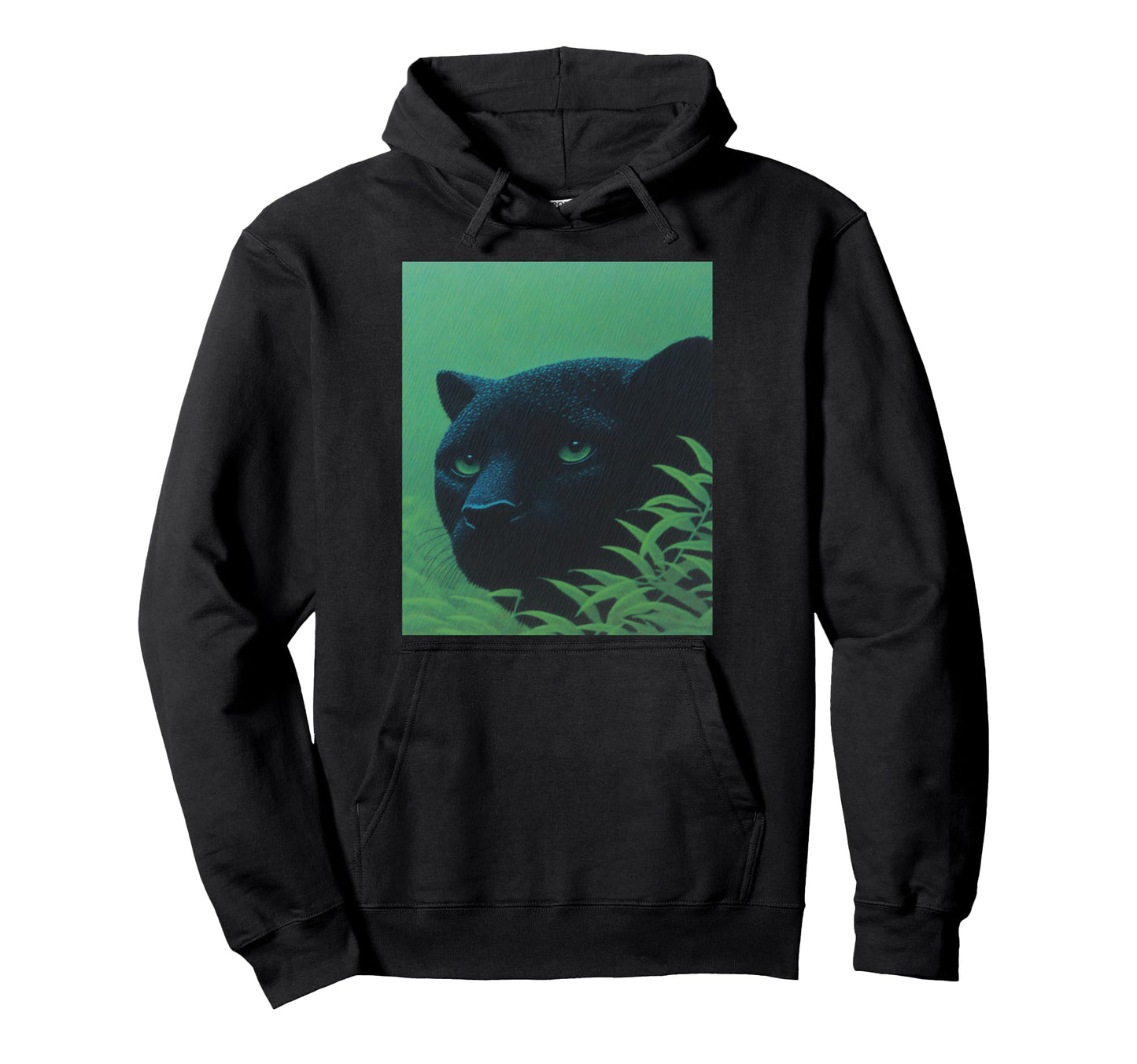 Trendy Tops Panther Green Hoodie - Novelty Apparel Men Women - T-Shirt, Sweatshirt, Hoodie