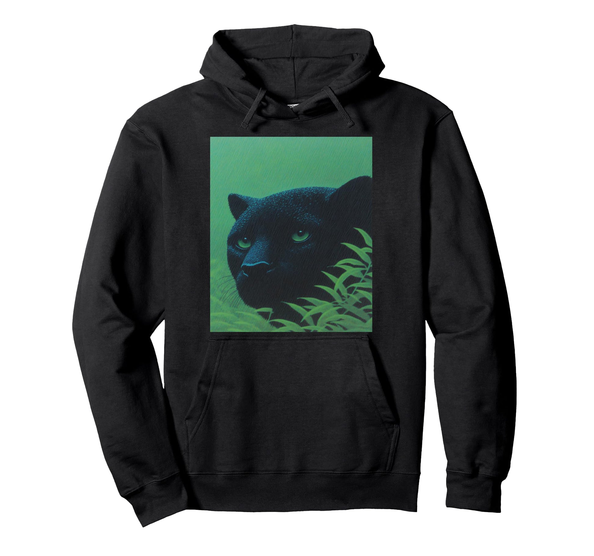 Trendy Tops Panther Green Hoodie - Novelty Apparel Men Women - T-Shirt, Sweatshirt, Hoodie