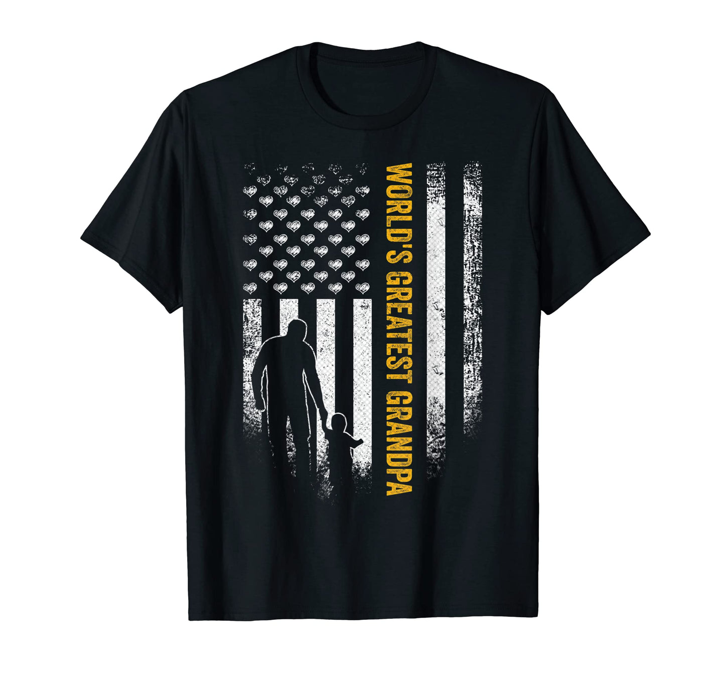 Usa Flag Worlds Greatest Grandpa Funny T-Shirt - Novelty Apparel Men Women - T-Shirt, Sweatshirt, Hoodie