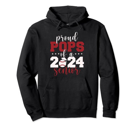 2024 Senior Proud Pops Senior Class Hoodie - Minimalist Print Men Women - T-Shirt, Sweatshirt, Hoodie