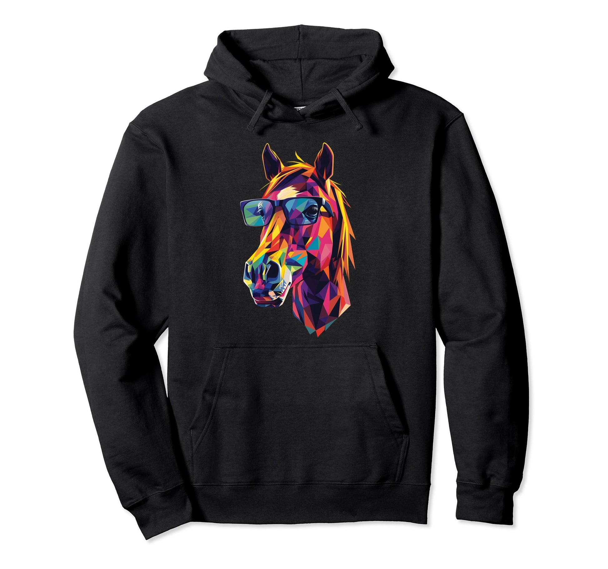 Horse Dad Mom Sunglasses Paint Horse Hoodie - Custom Art Print Men Women - T-Shirt, Sweatshirt, Hoodie