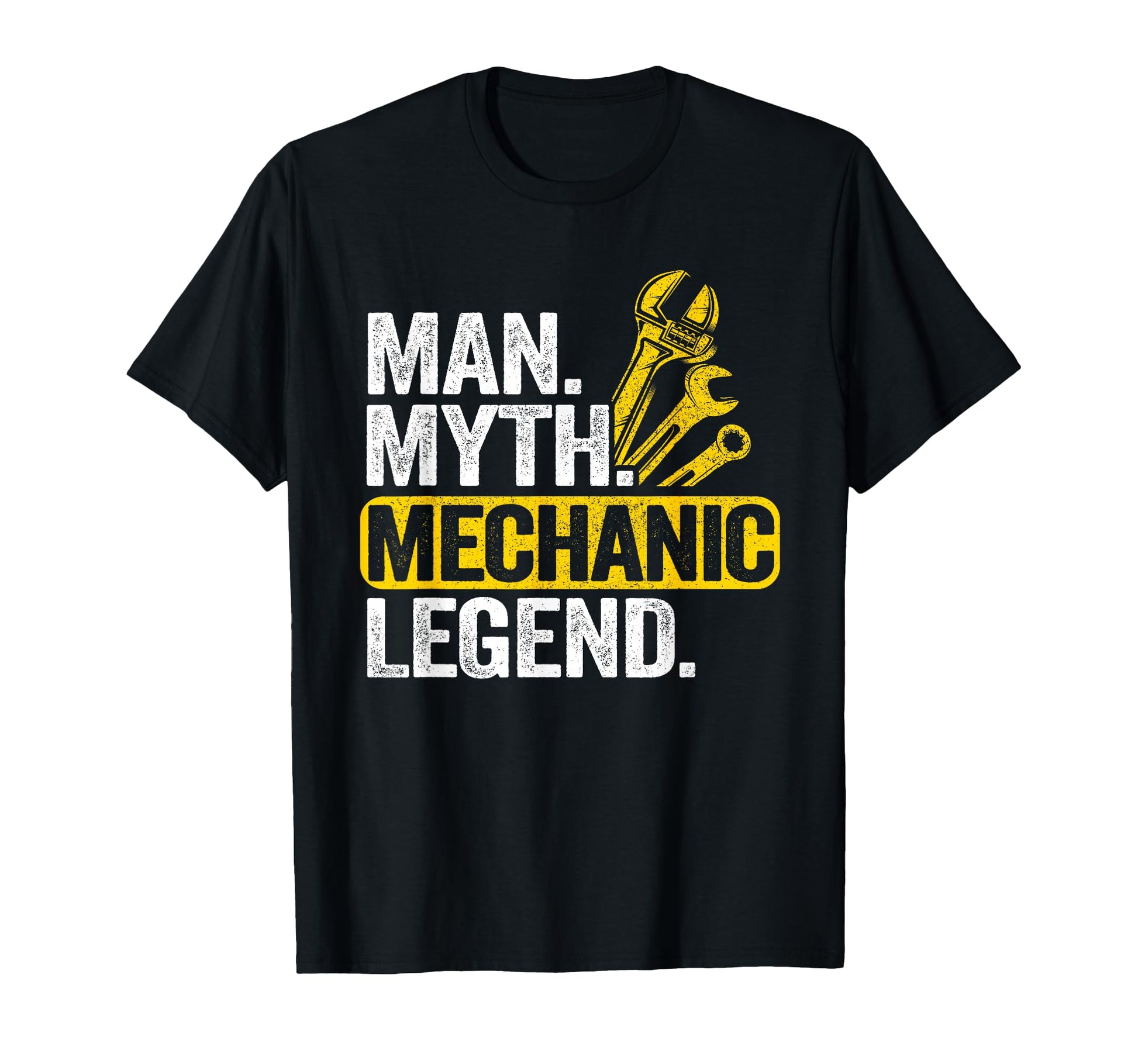Myth Mechanic Legend Car Guy Garage Dad T-Shirt - Novelty Apparel Unisex - T-Shirt, Sweatshirt, Hoodie