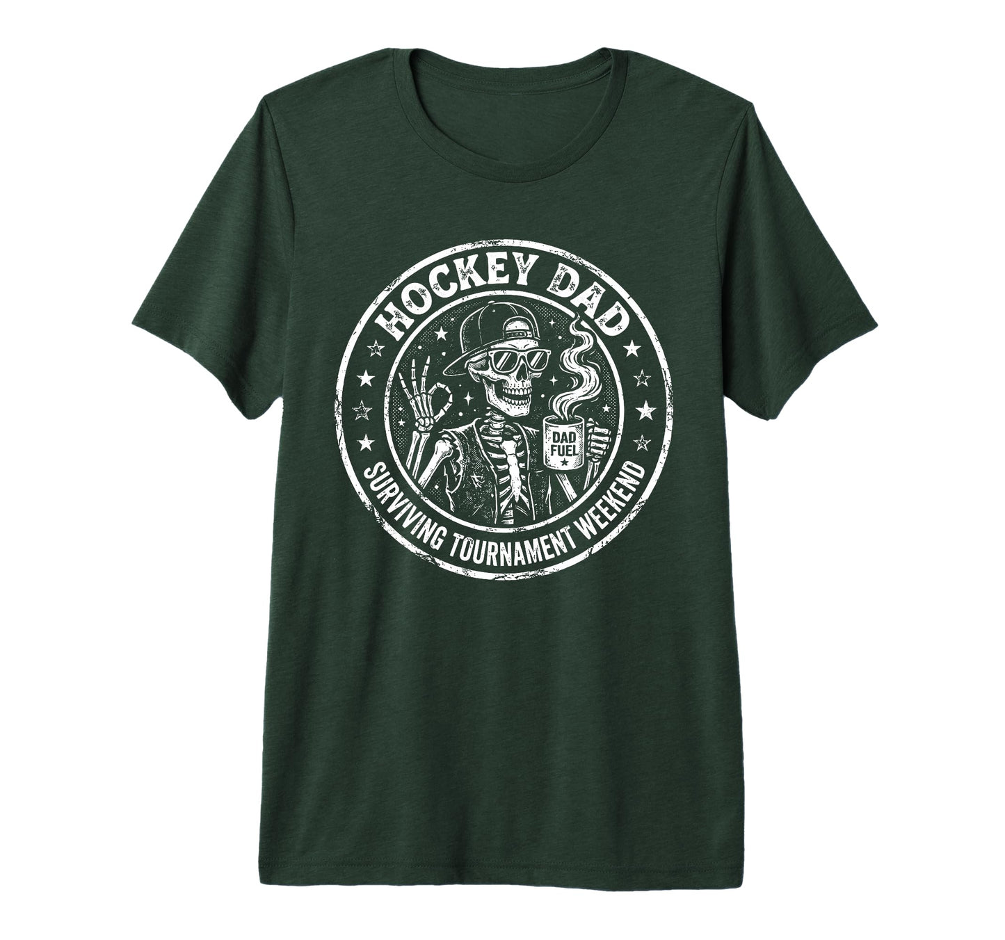 Mens Hockey Dad Surviving T-Shirt - Fun Novelty Design for Adults - T-Shirt, Sweatshirt, Hoodie