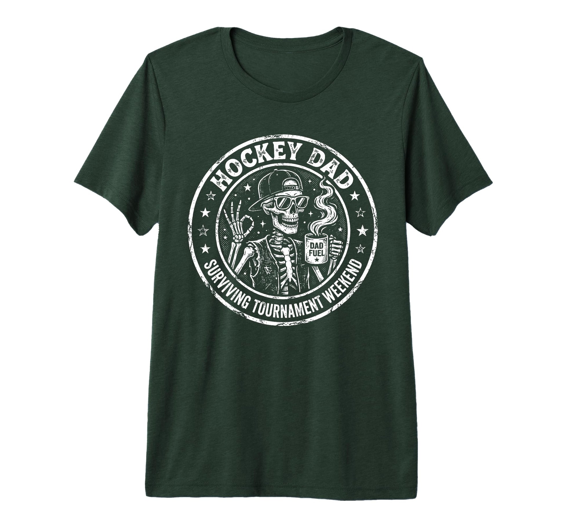 Mens Hockey Dad Surviving T-Shirt - Fun Novelty Design for Adults - T-Shirt, Sweatshirt, Hoodie