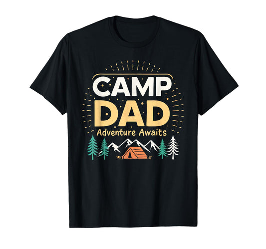 Camping Dad Adventure Awaits T-Shirt - Streetwear Style for Adults - T-Shirt, Sweatshirt, Hoodie