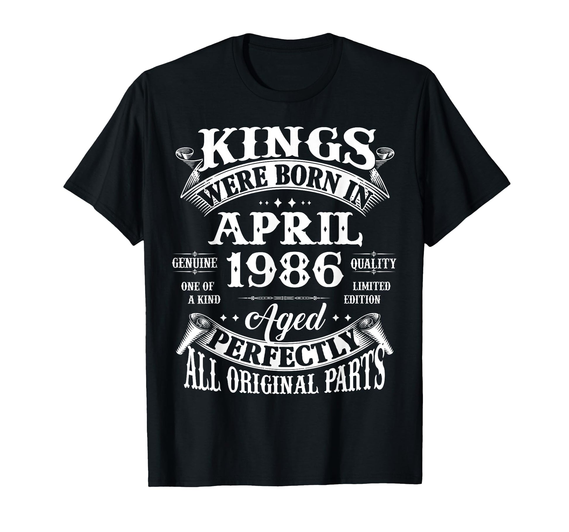 40Th Birthday Gift Kings Born April T-Shirt - Streetwear Style Men Women - T-Shirt, Sweatshirt, Hoodie