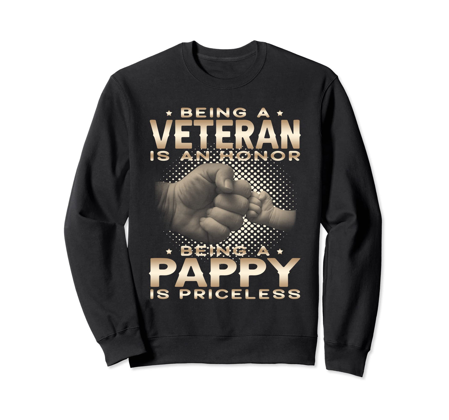 Being Veteran Is Honor Being Pappy Is Sweatshirt - Minimalist Print Unisex - T-Shirt, Sweatshirt, Hoodie