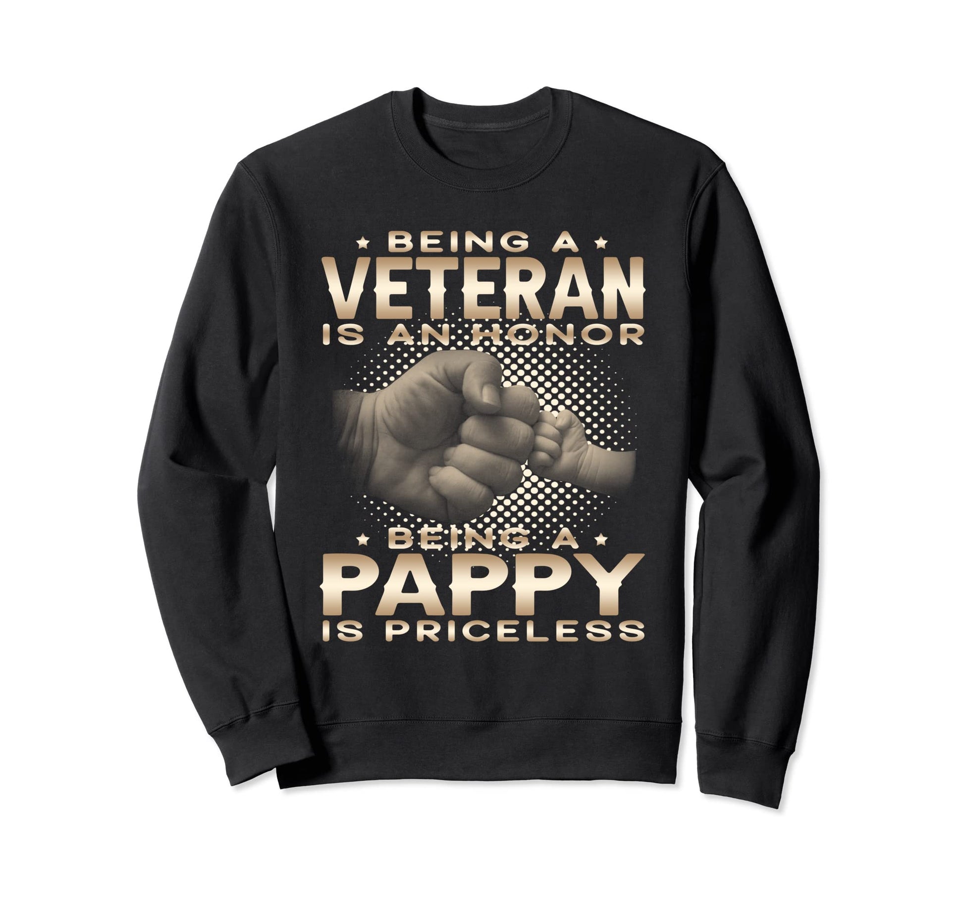 Being Veteran Is Honor Being Pappy Is Sweatshirt - Minimalist Print Unisex - T-Shirt, Sweatshirt, Hoodie