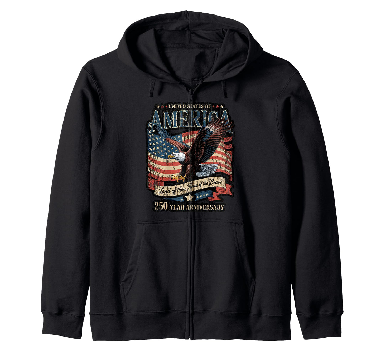 United States 250 Year Anniversary Hoodie - Fun Novelty Design Men Women - T-Shirt, Sweatshirt, Hoodie