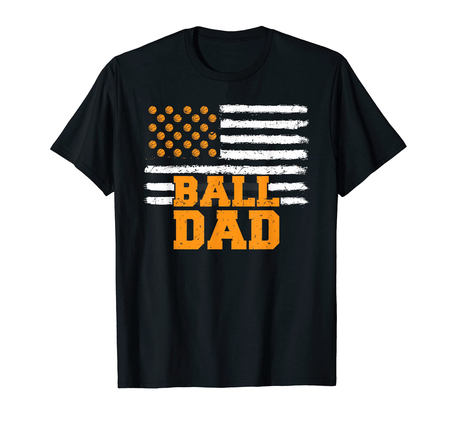 Mens Fathers Day Basketball Dad Ball T-Shirt - Custom Art Print Men Women - T-Shirt, Sweatshirt, Hoodie
